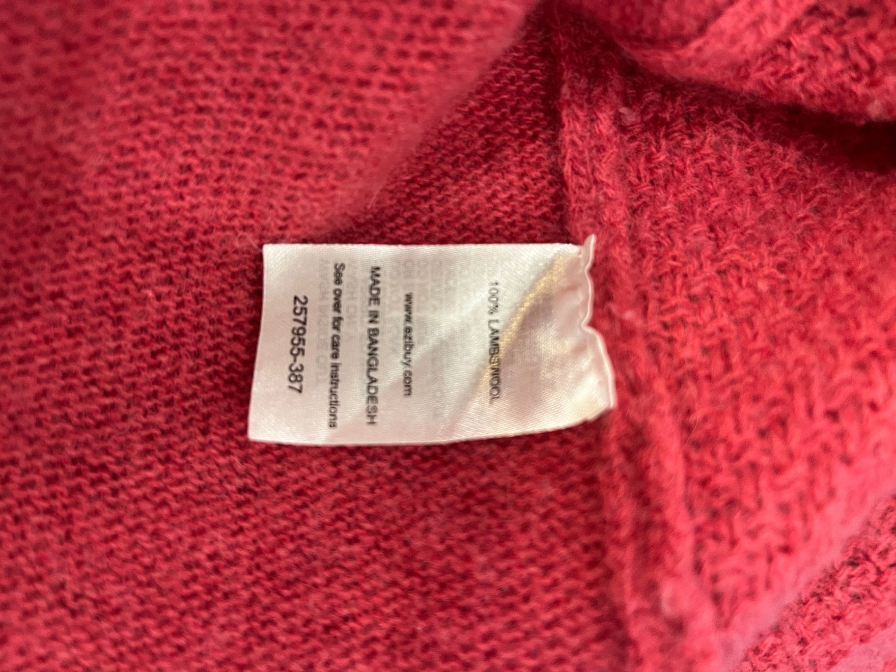 Ezibuy Jumper Rose Pink 100% Lambswool