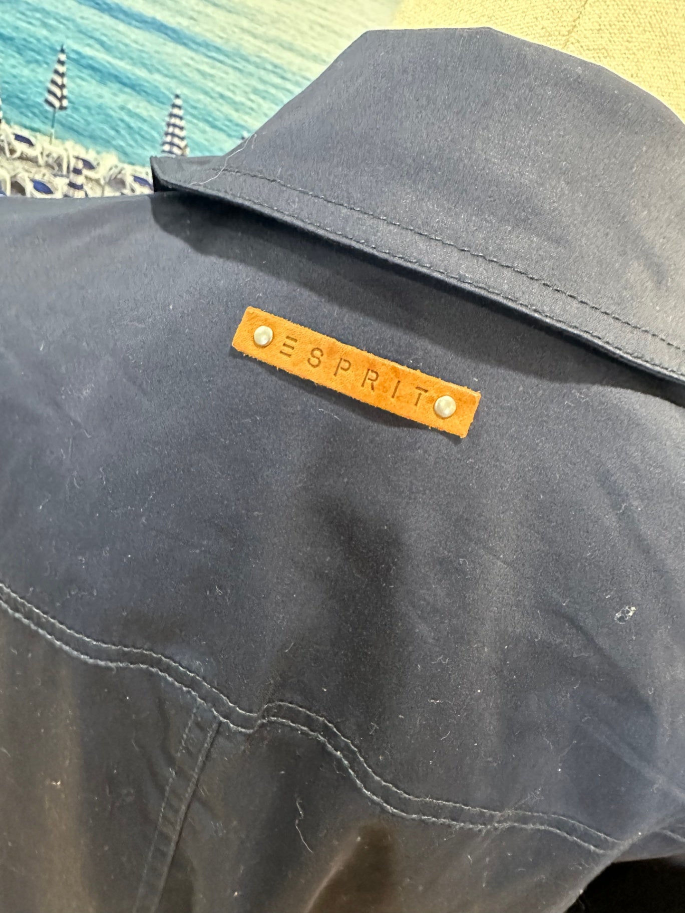 Esprit Trench Coat Navy Blue Size 12