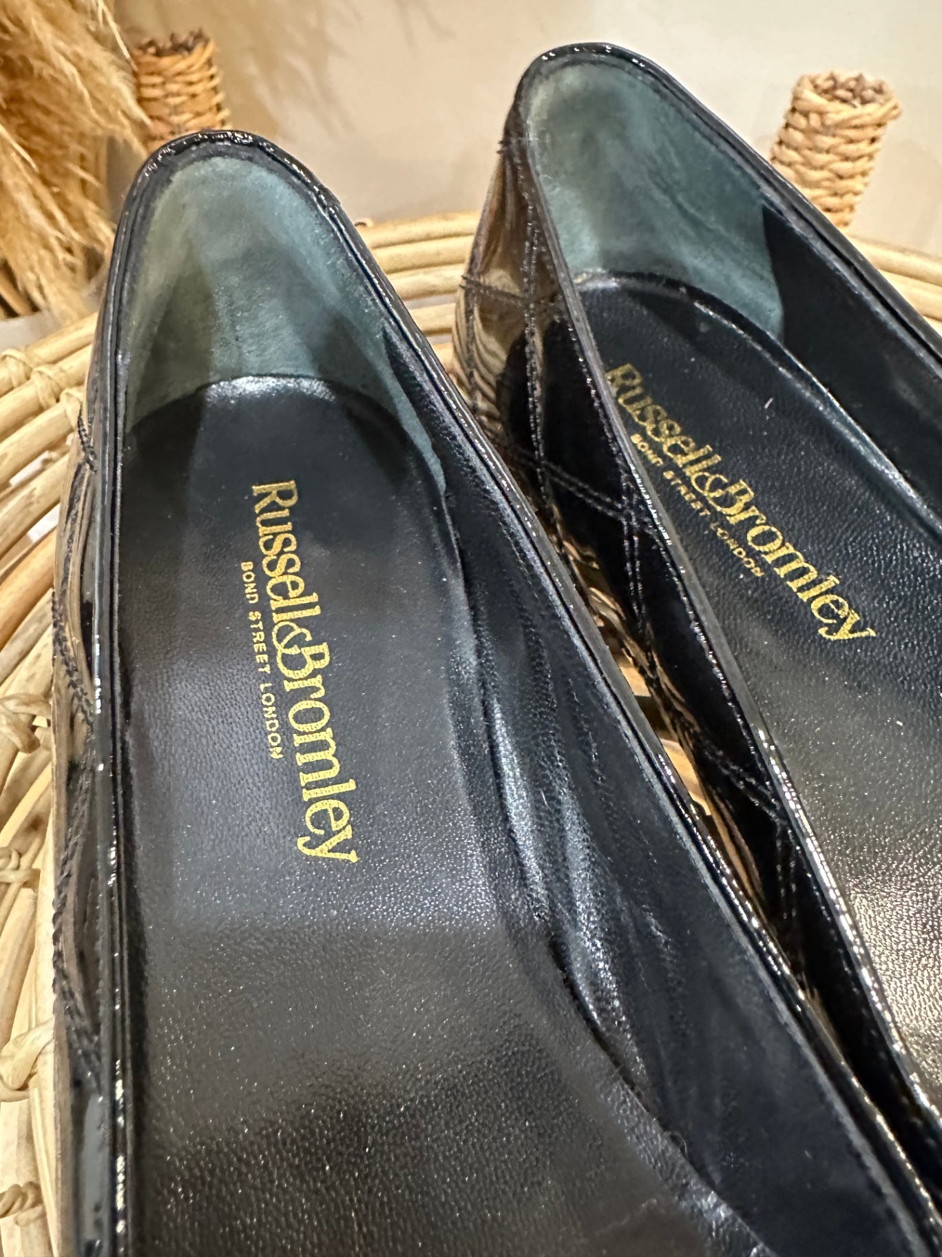 Russell & Bromley Black Ballet Flats 