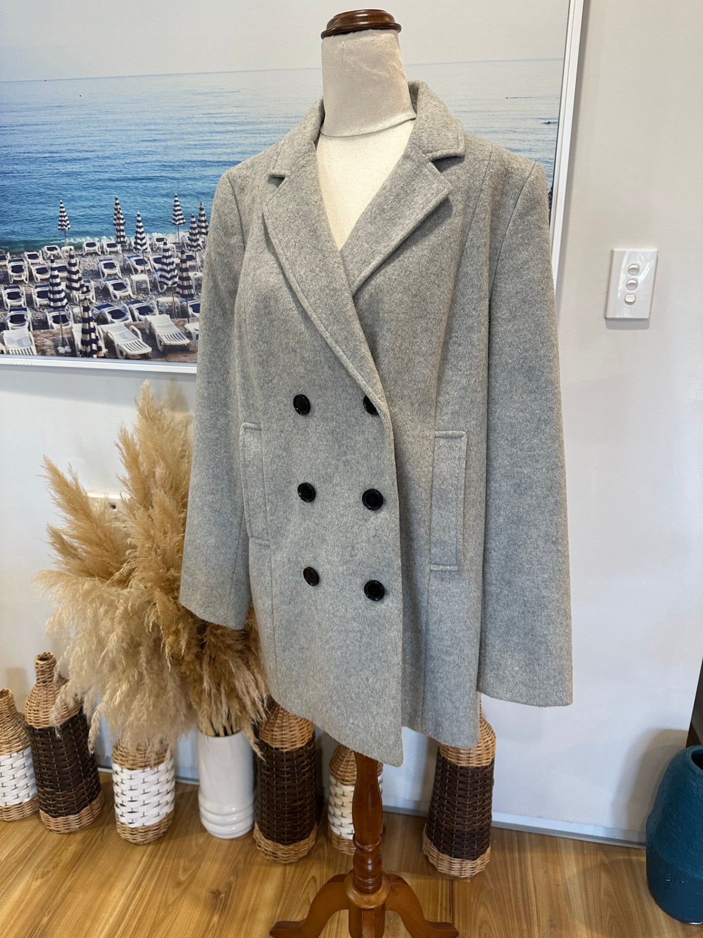 JAEGER Grey Coat Size 12