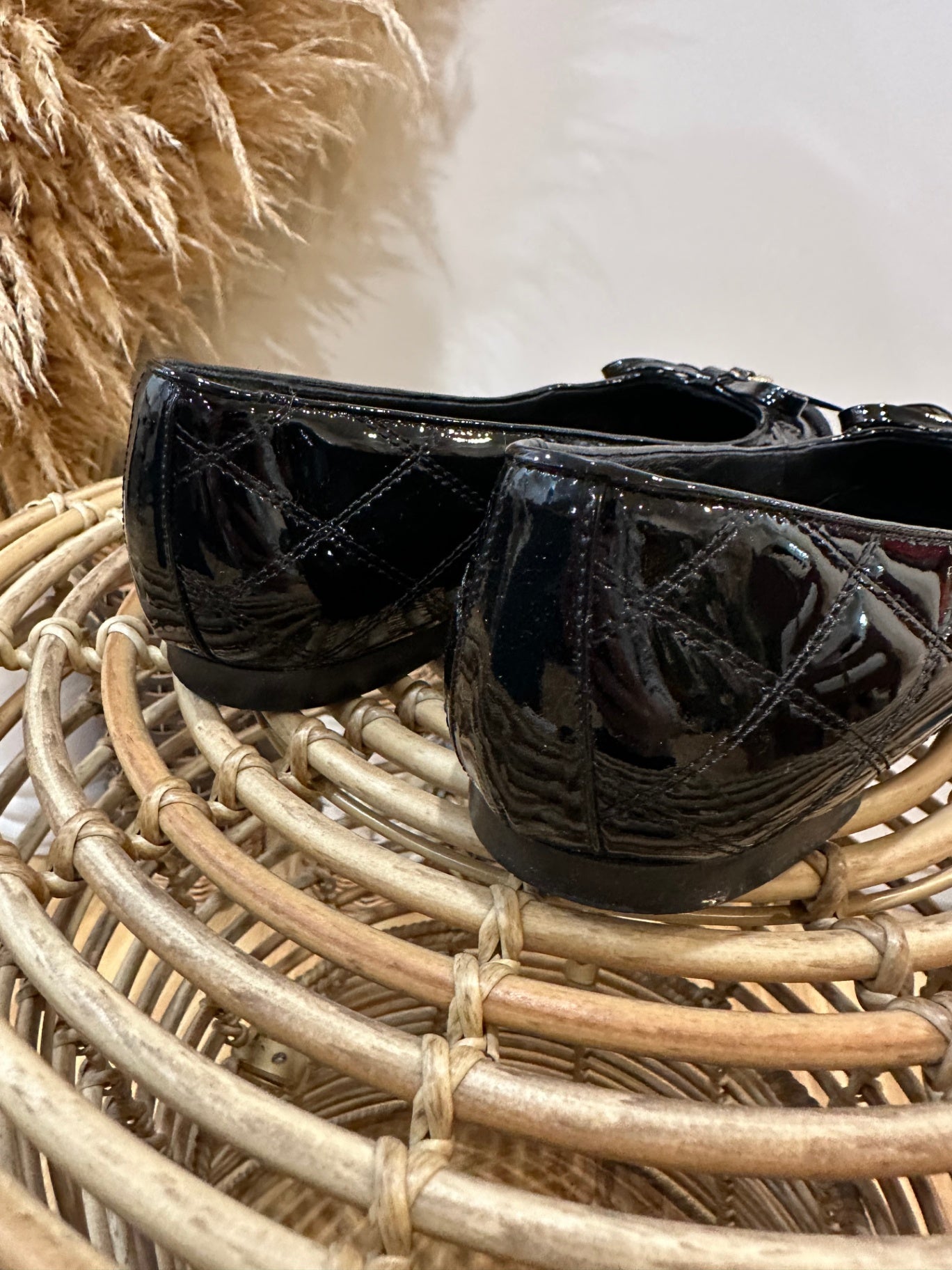 Russell & Bromley Black Ballet Flats 