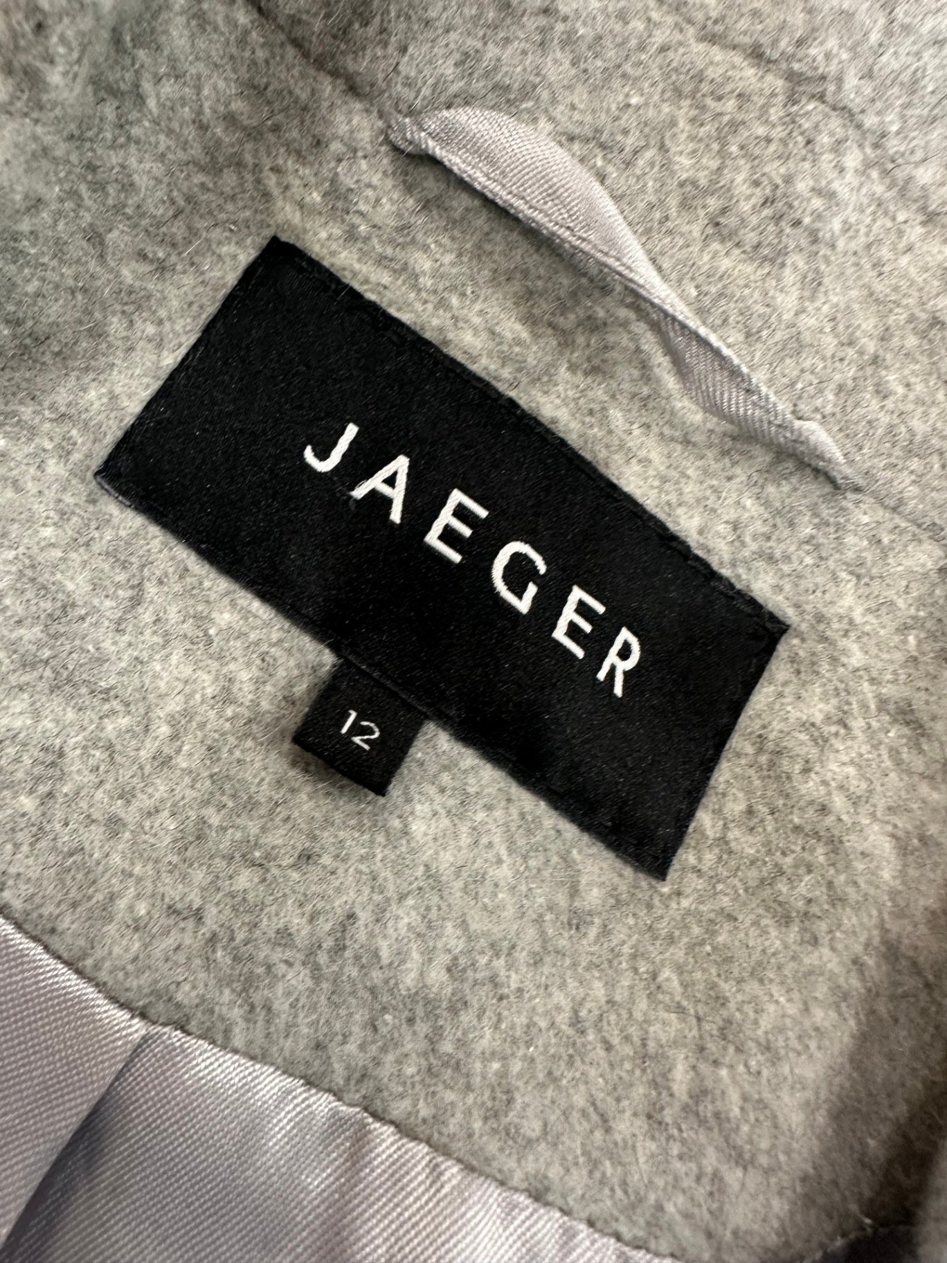 JAEGER Grey Coat Size 12