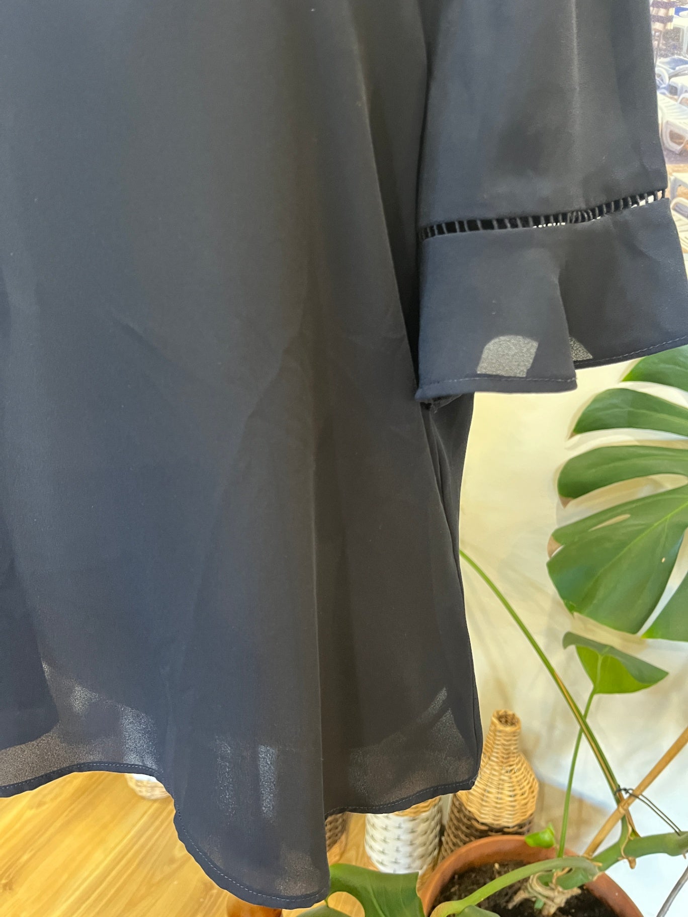 JACQUIE Navy Blouse Size 12