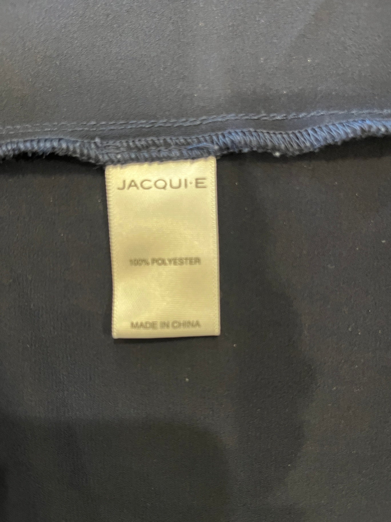 JACQUIE Navy Blouse Size 12