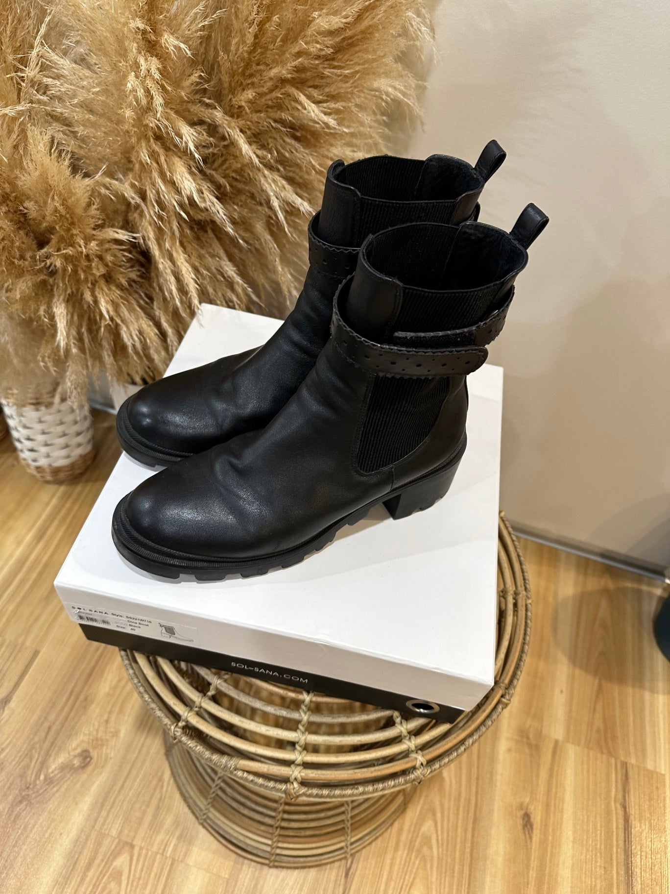 Sol Sana Black Boots EU 40 