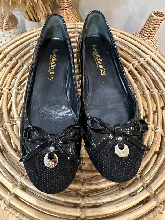 [SALE] Russell & Bromley Black Ballet Flats