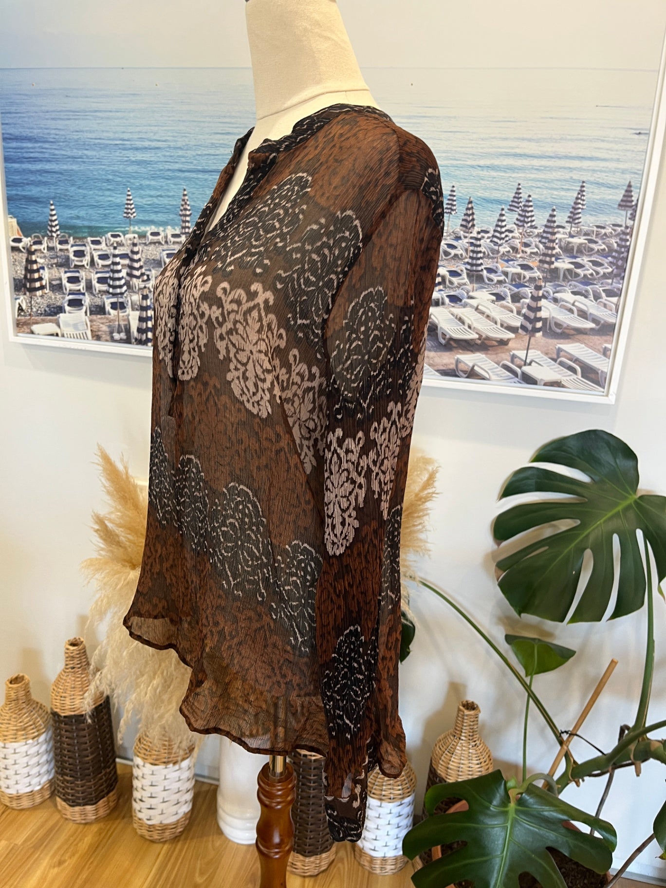 Verge Blouse Medium Brown