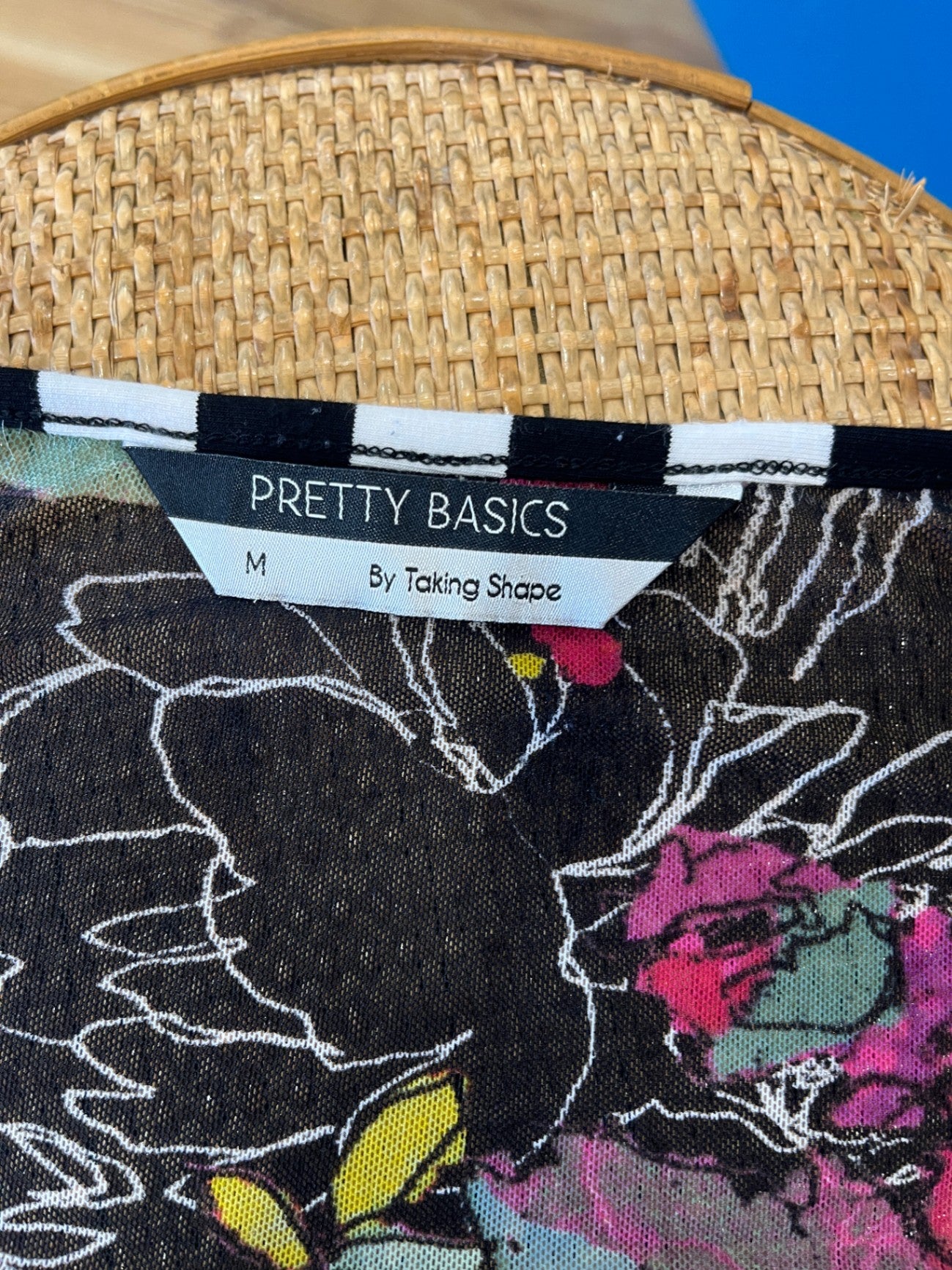 [SALE] Pretty Basics by Taking Shape Blouse with Multicolored Floral Pattern