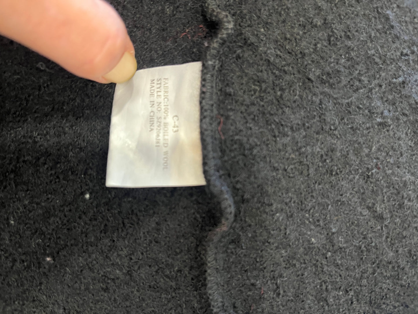 Stitches Australia Black Coat XL