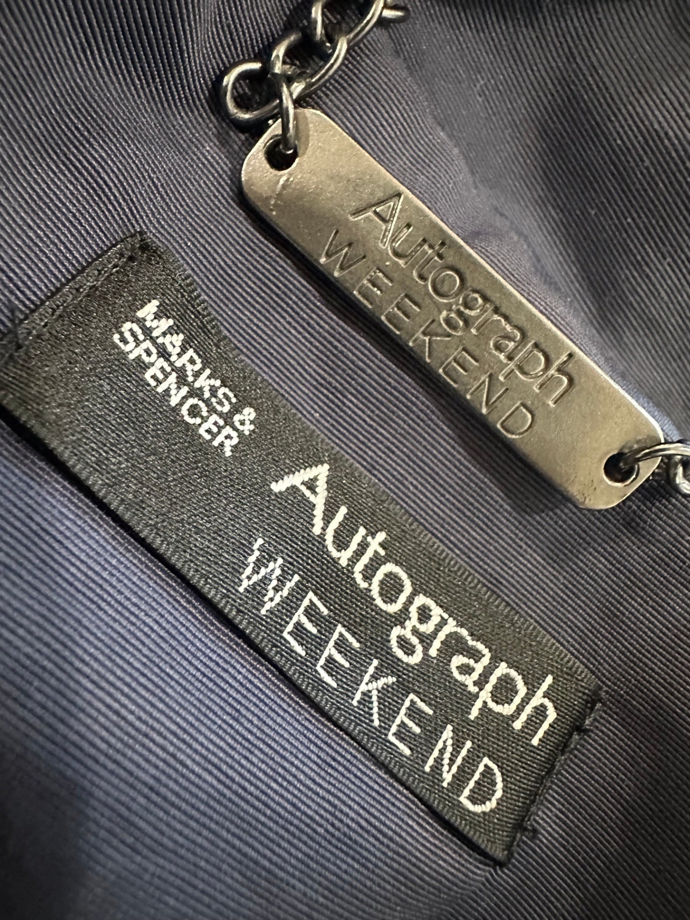 Marks & Spencer Autograph Coat Navy