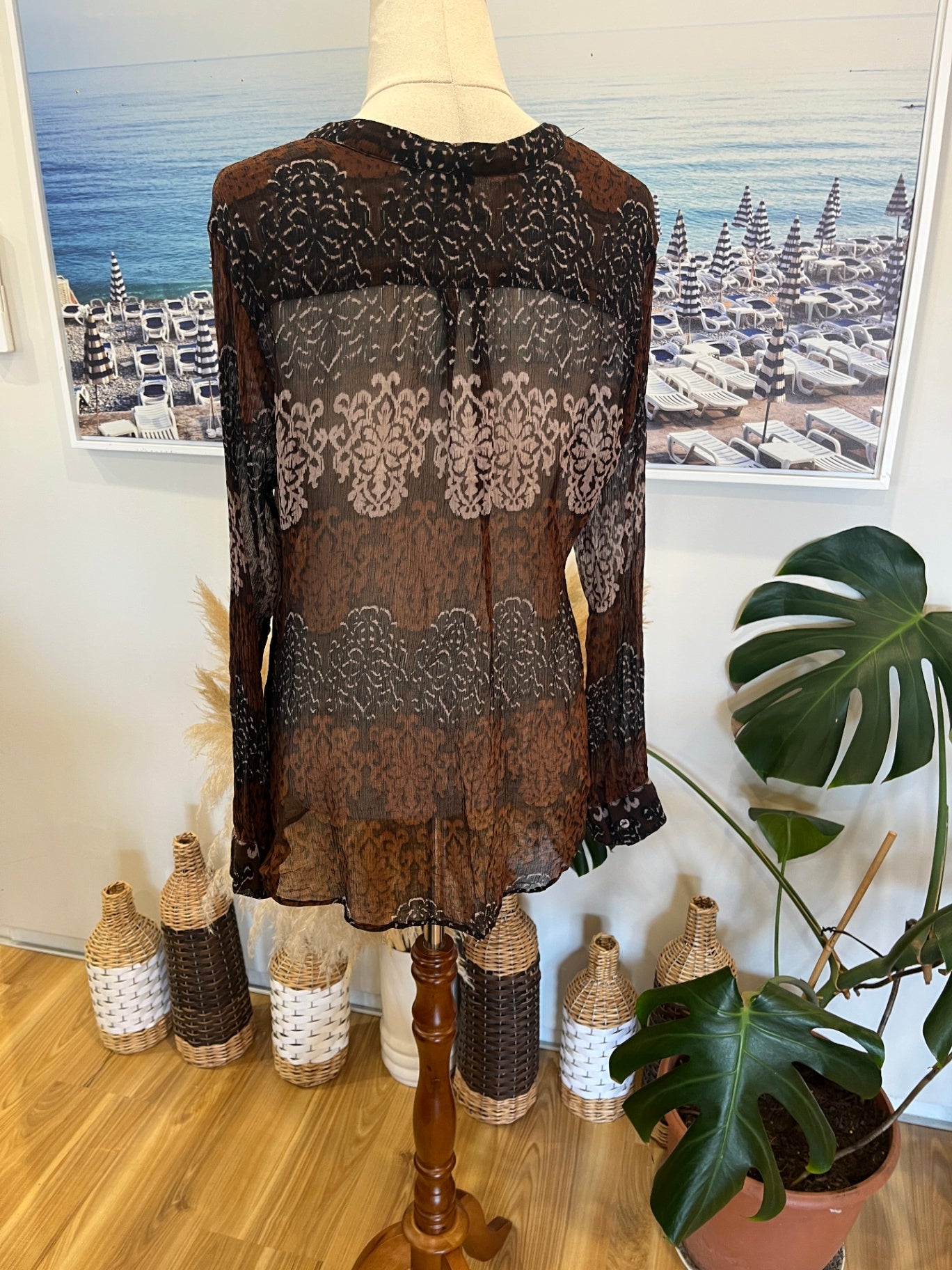 Verge Blouse Medium Brown