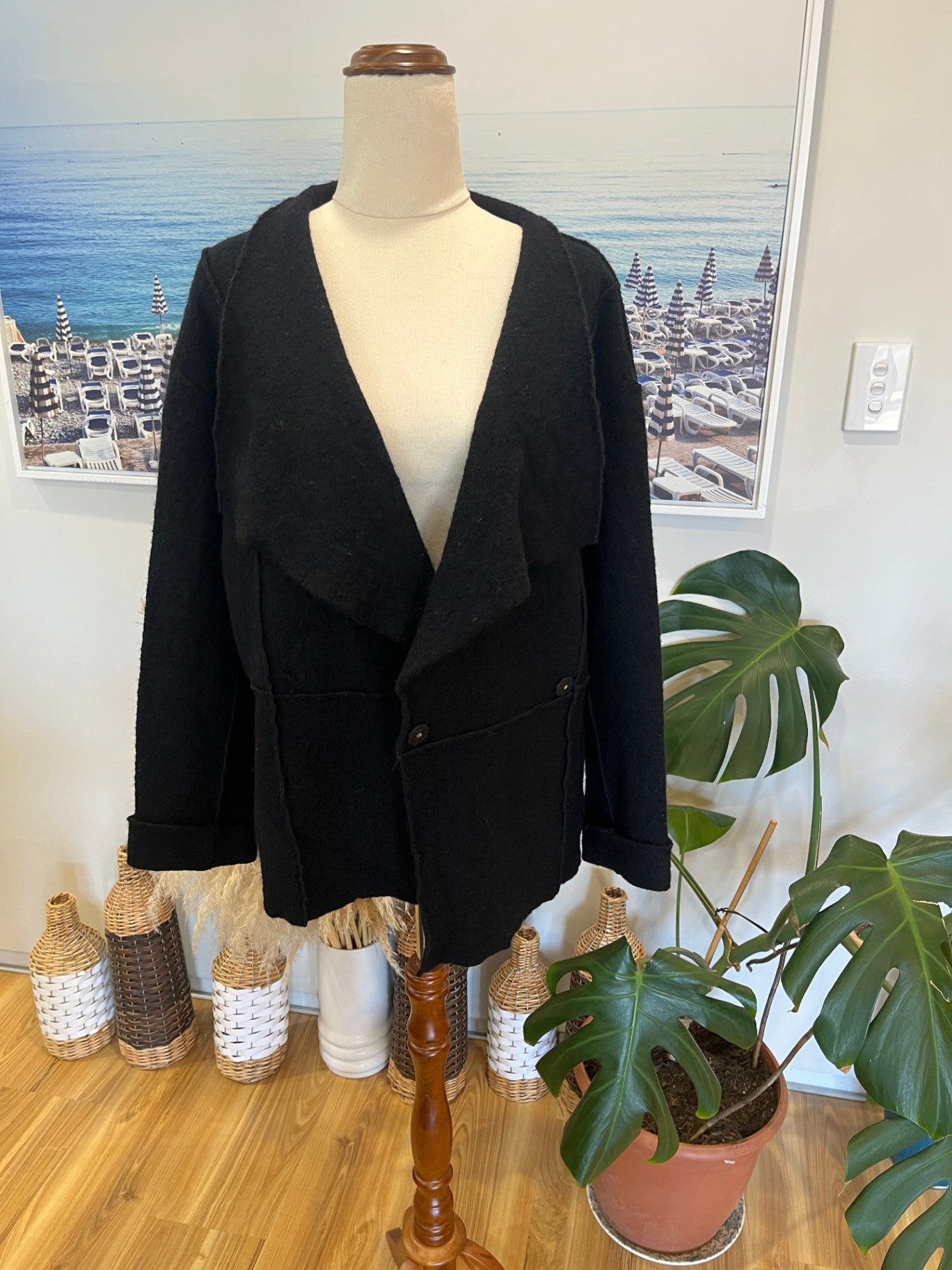 Stitches Australia Black Coat XL