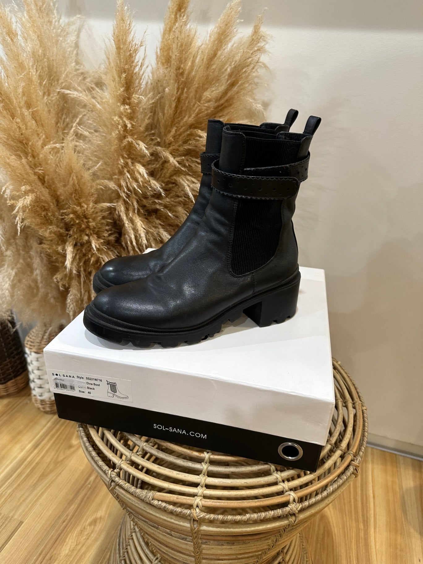 Sol Sana Black Boots EU 40 