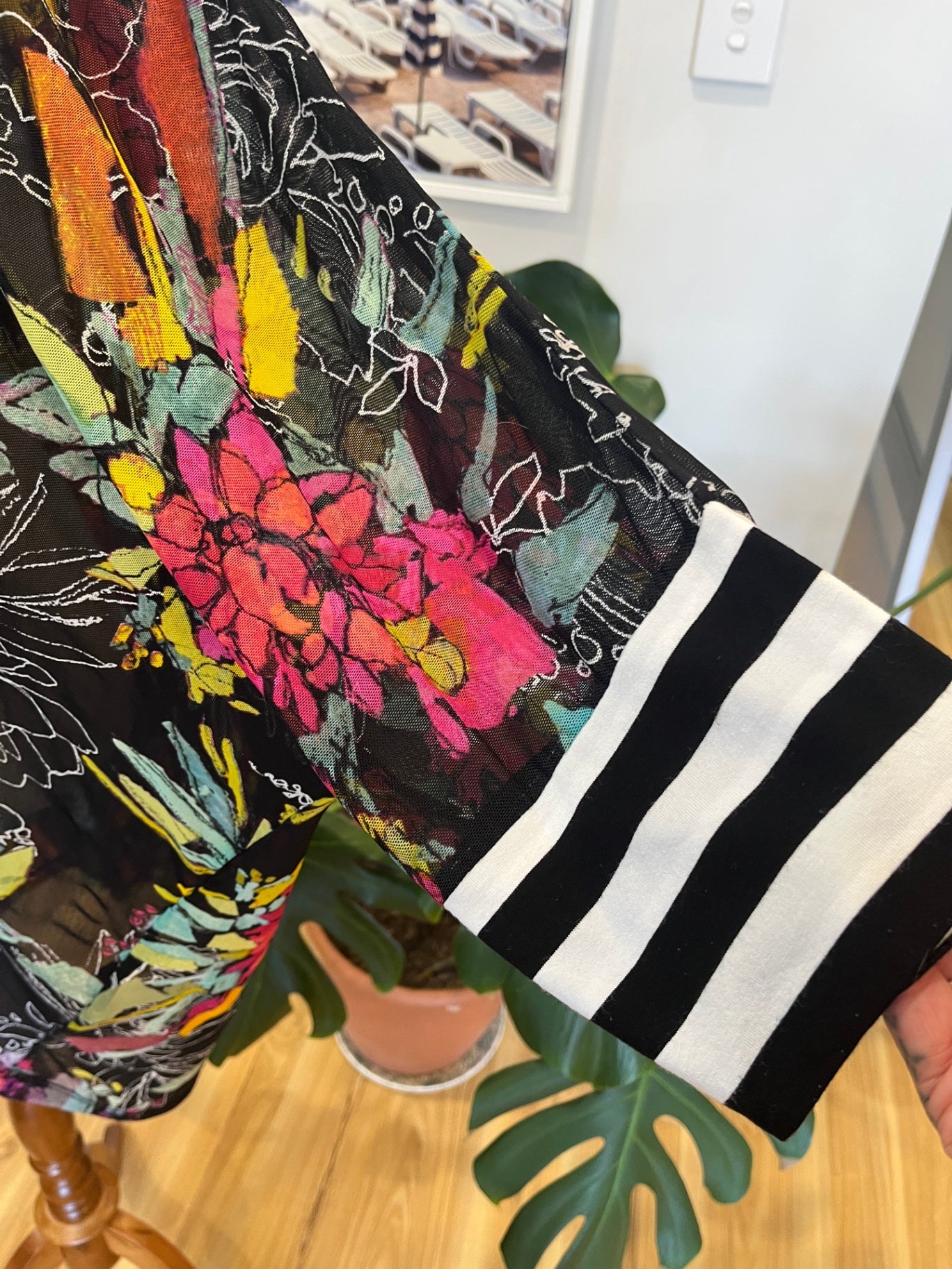 [SALE] Pretty Basics by Taking Shape Blouse with Multicolored Floral Pattern
