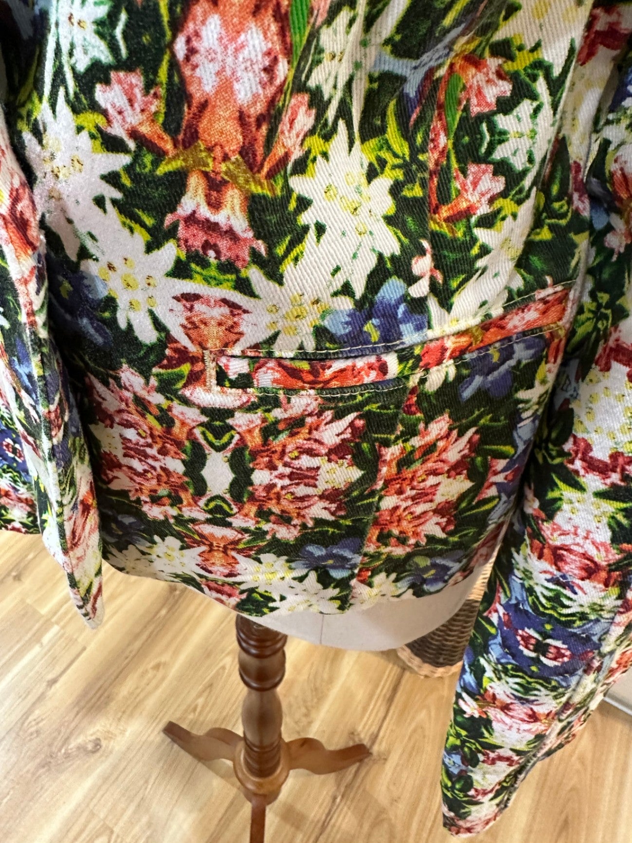 NOW & THEN Floral Denim Jacket 