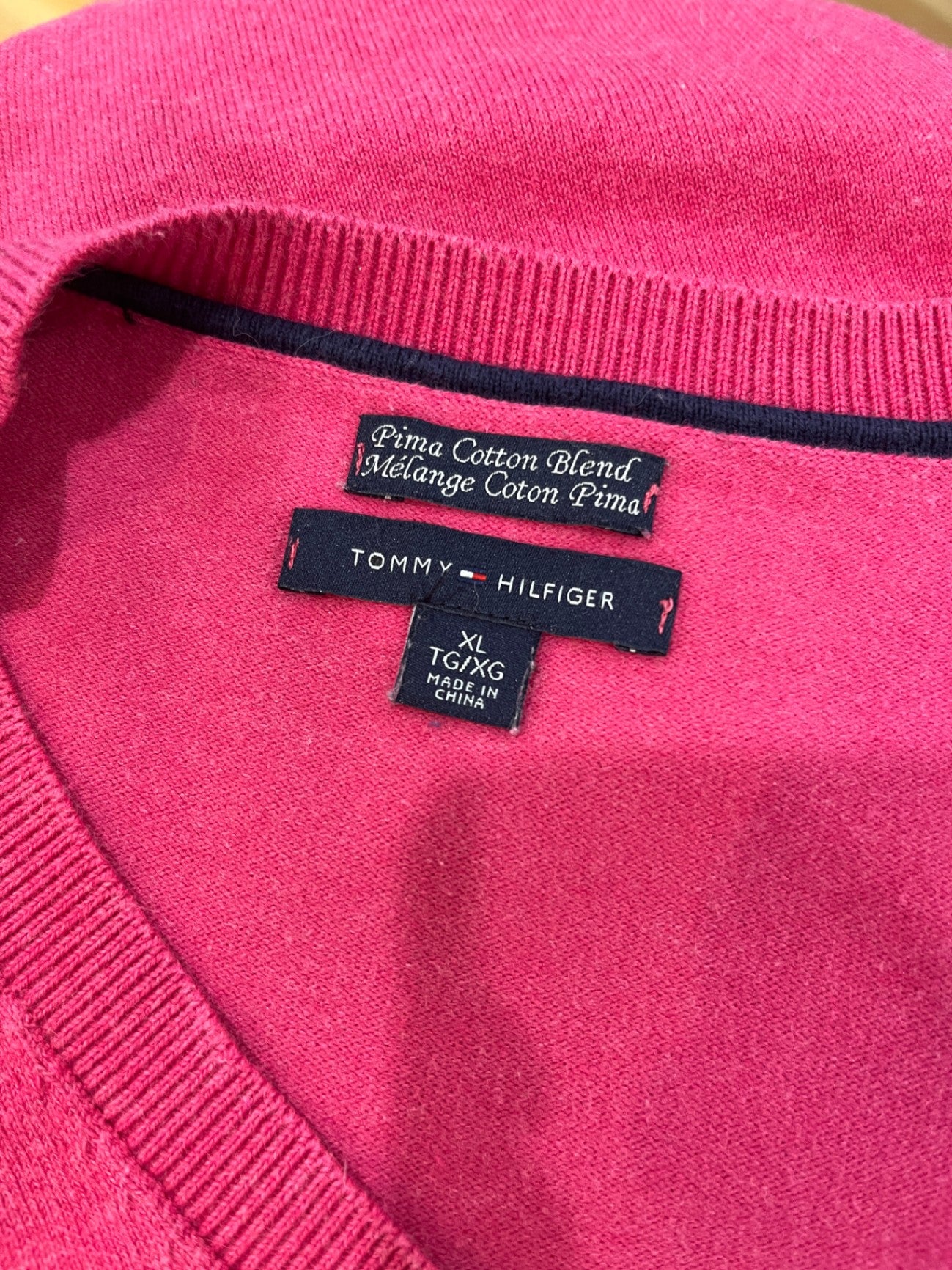 Tommy Hilfiger Top Bright Pink XL