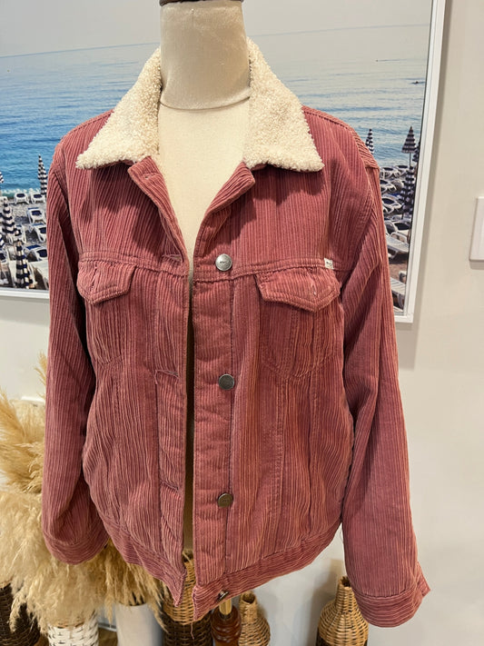 RVCA Pink Jacket Size 10