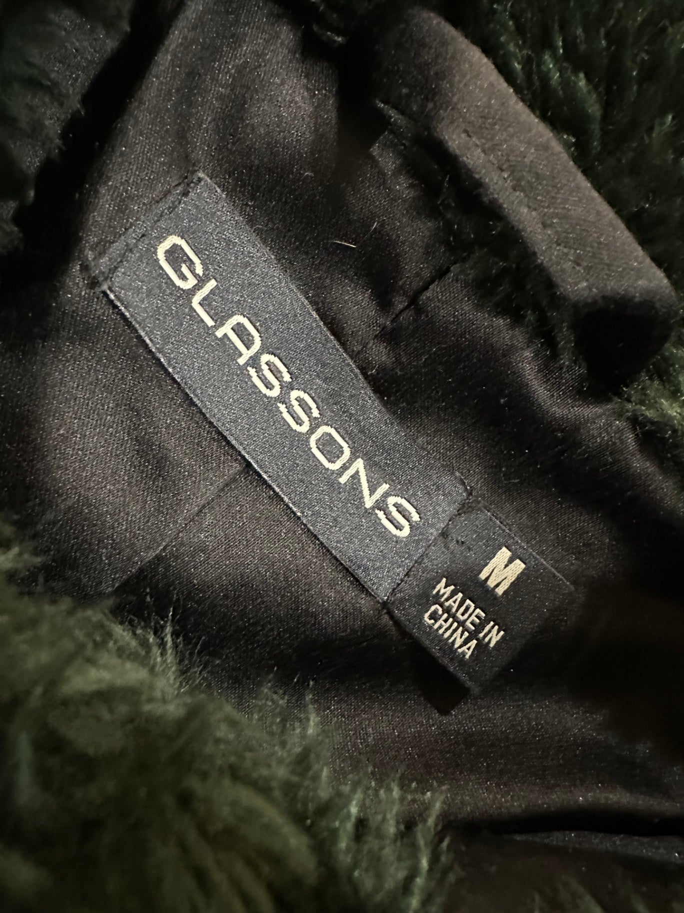 Glassons Fur Coat Green Medium 