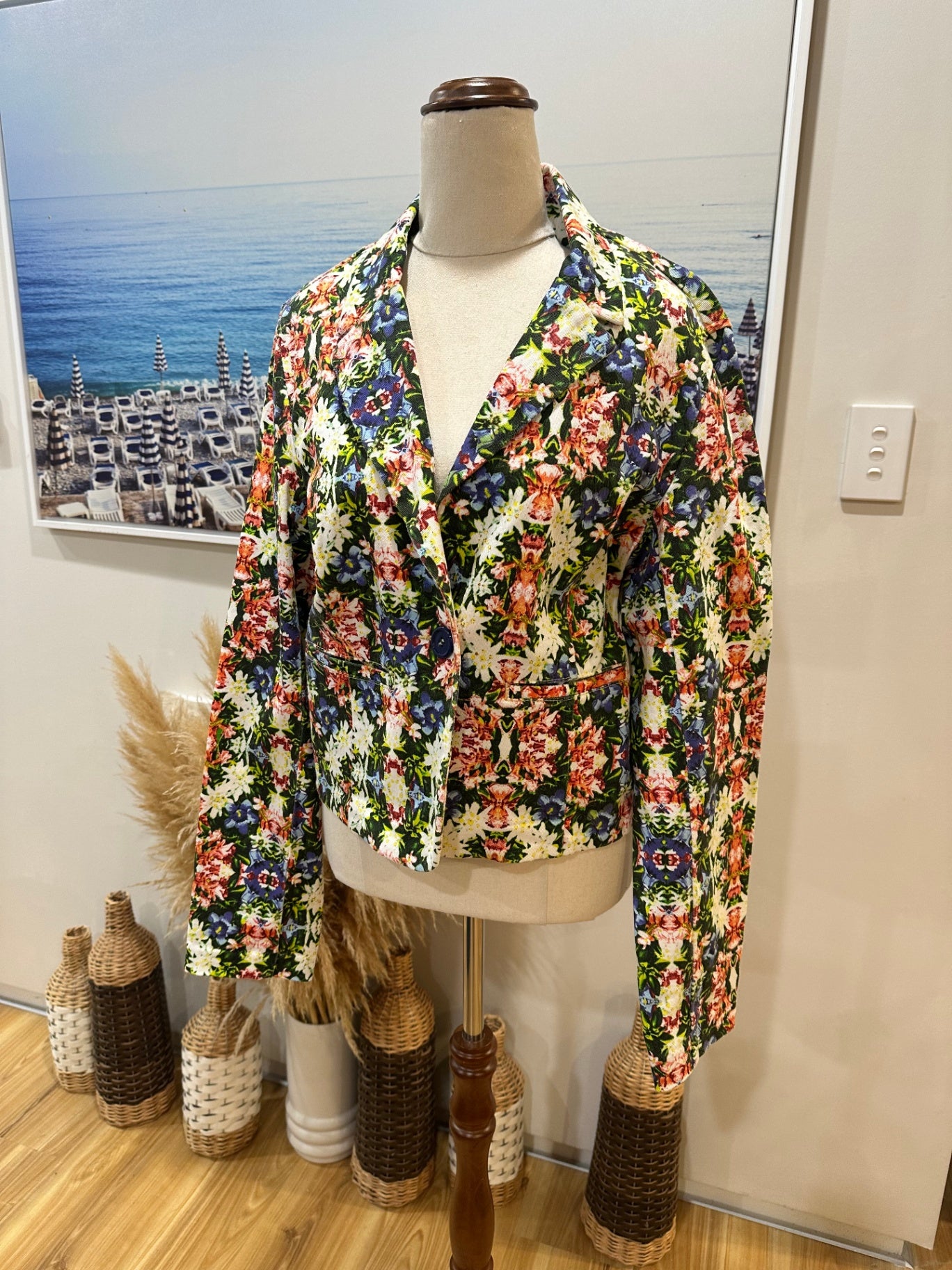 NOW & THEN Floral Denim Jacket 