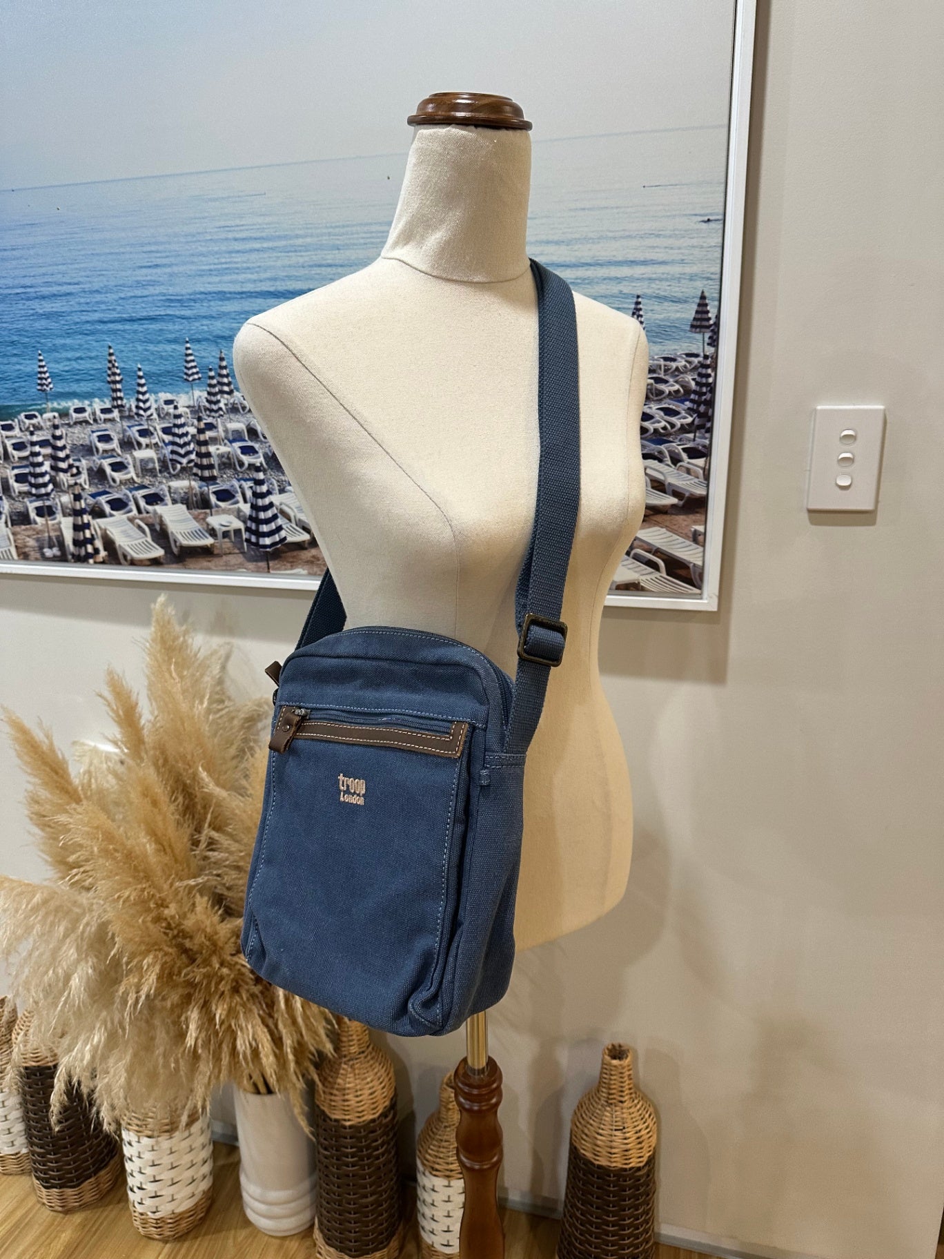 Troop London Denim Bag RRP $160