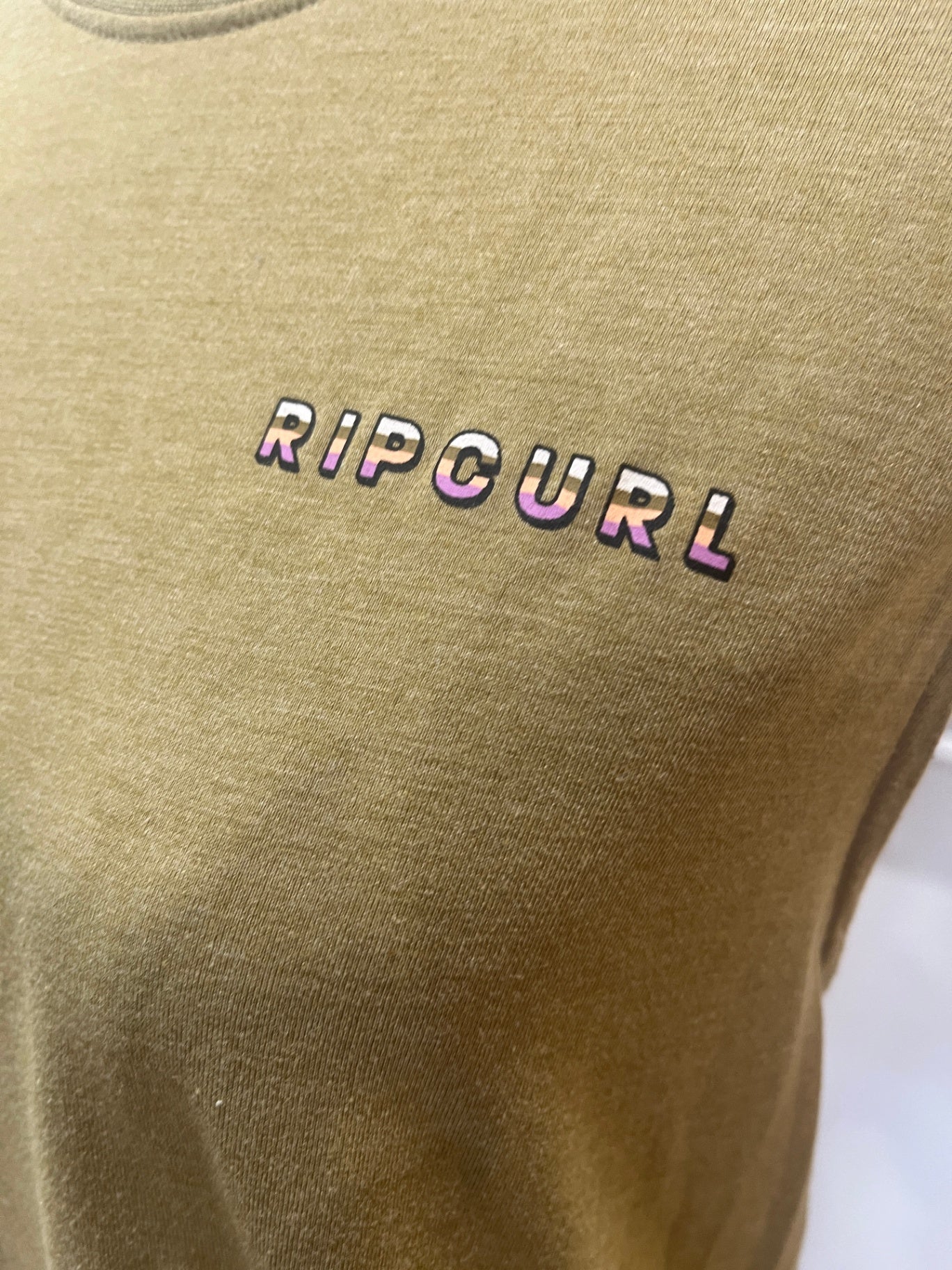 Rip Curl T-Shirt Sleeveless Light Khaki XS