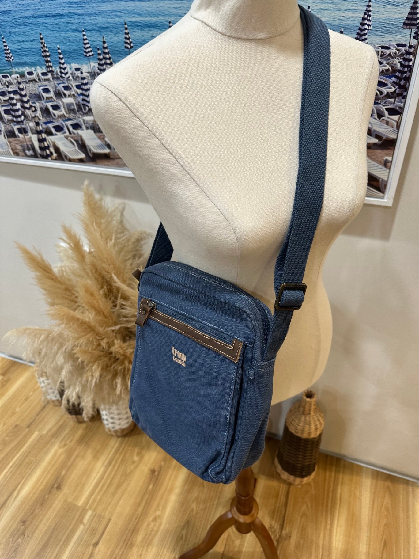 Troop London Denim Bag RRP $160