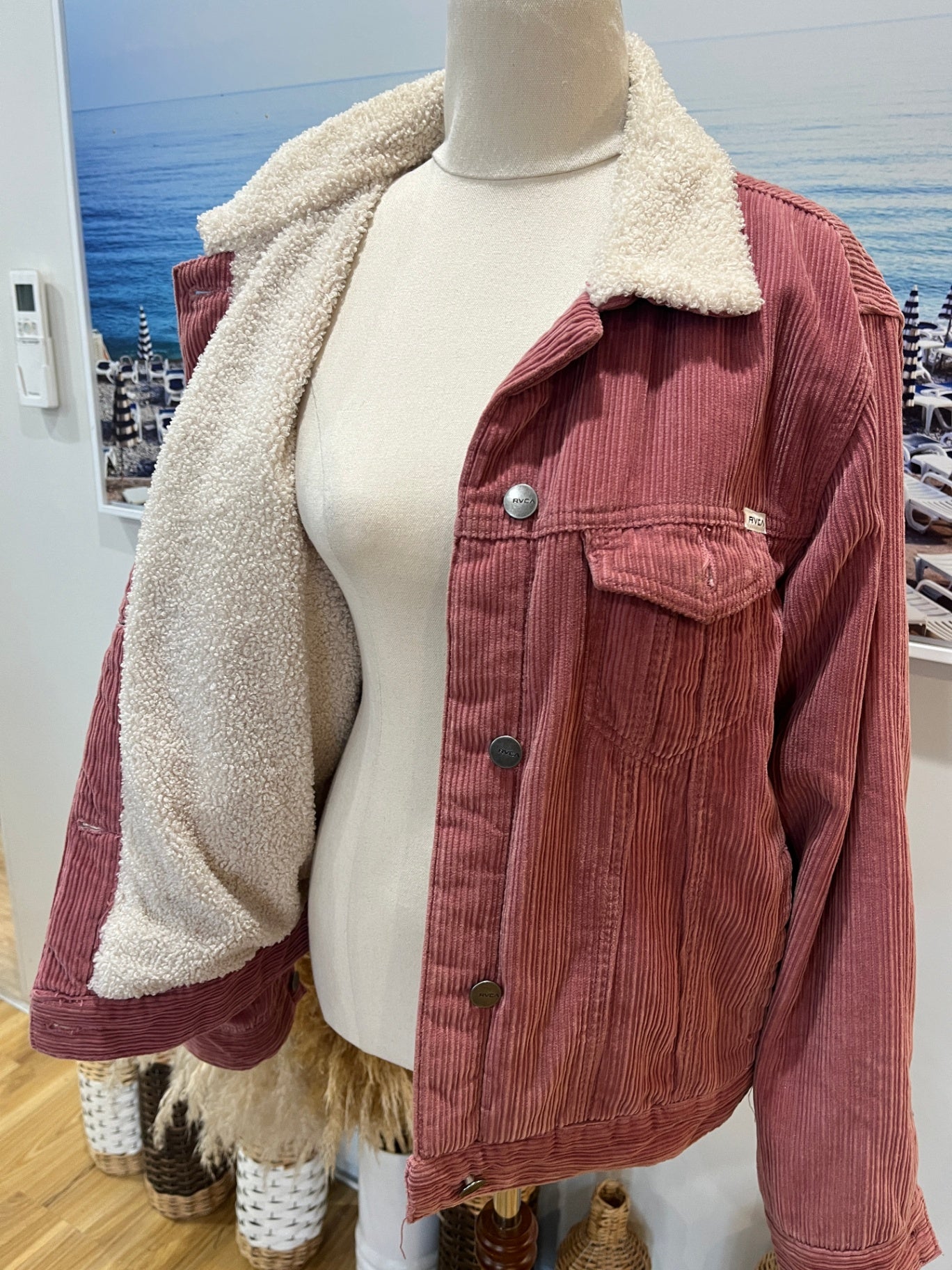 RVCA Pink Jacket Size 10