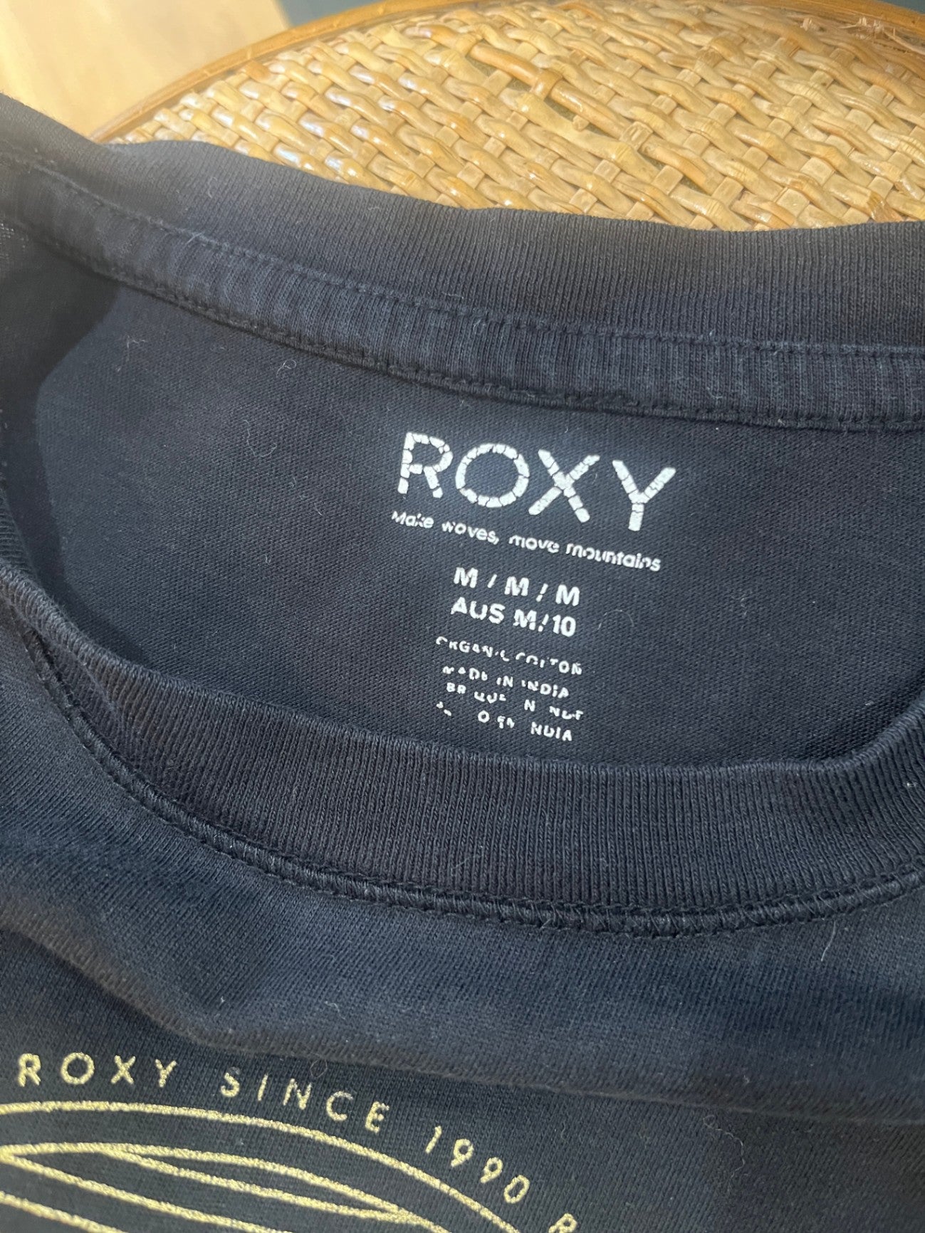 Roxy T-Shirt Black Size M