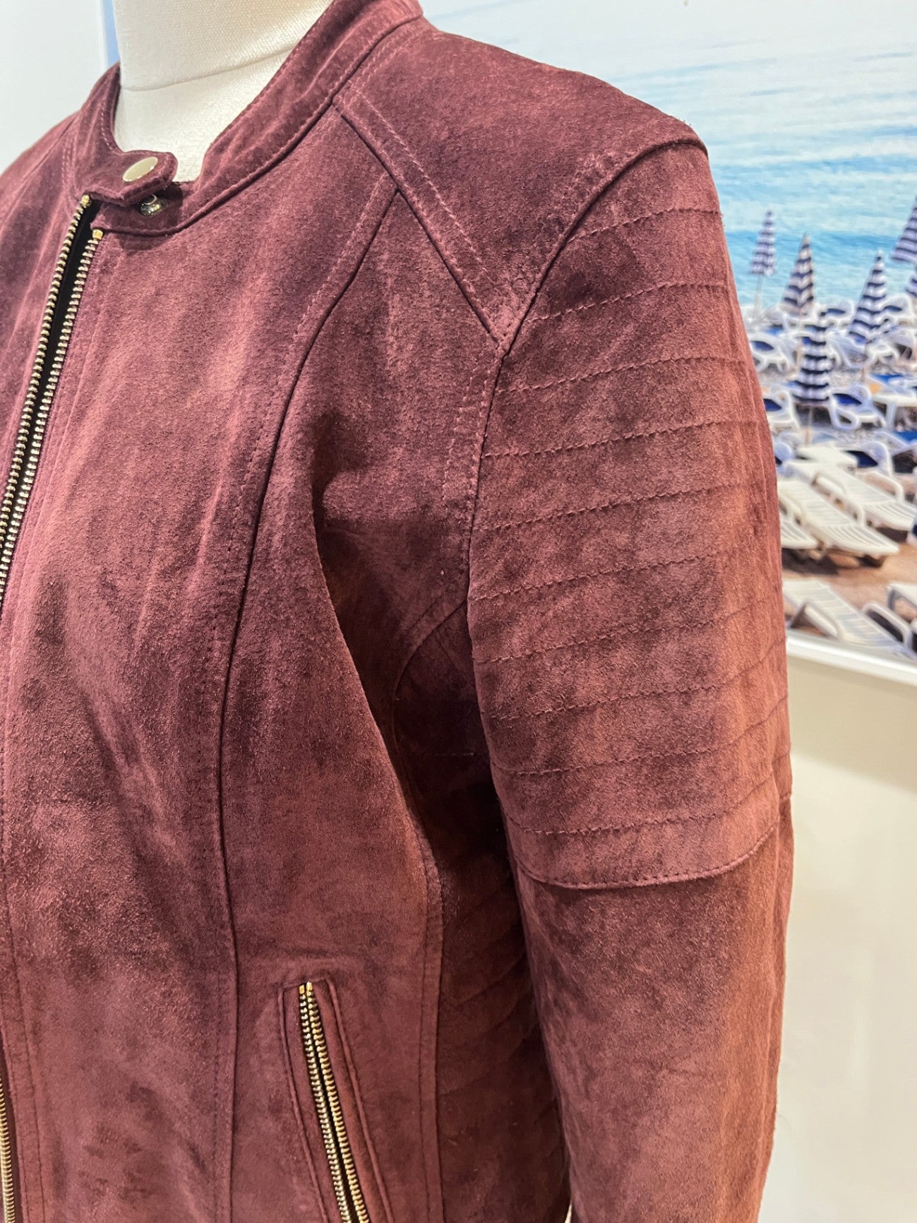 Capture Burgundy Jacket Size 10 