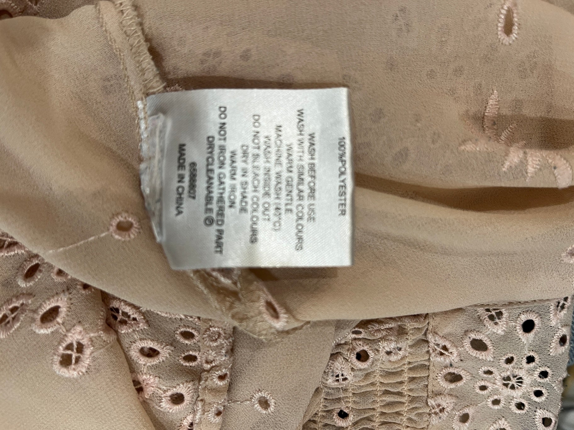 Whistle Long-sleeve blouse Pale Pink Size 14 