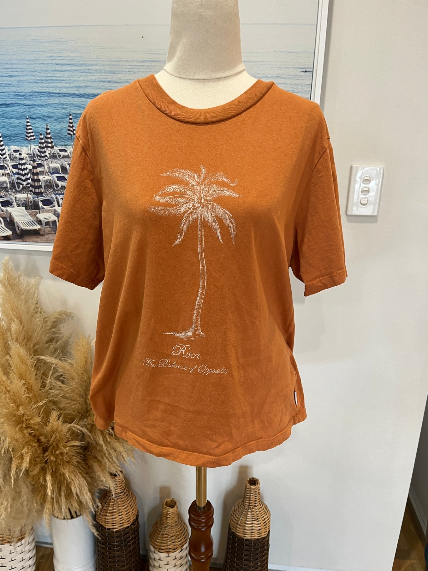 RVCA T-Shirt Rust Colored