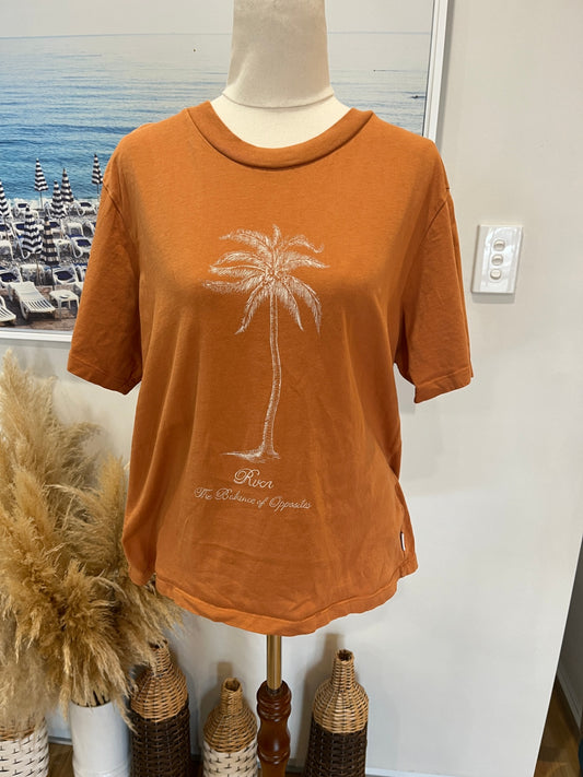 RVCA T-Shirt Rust Colored