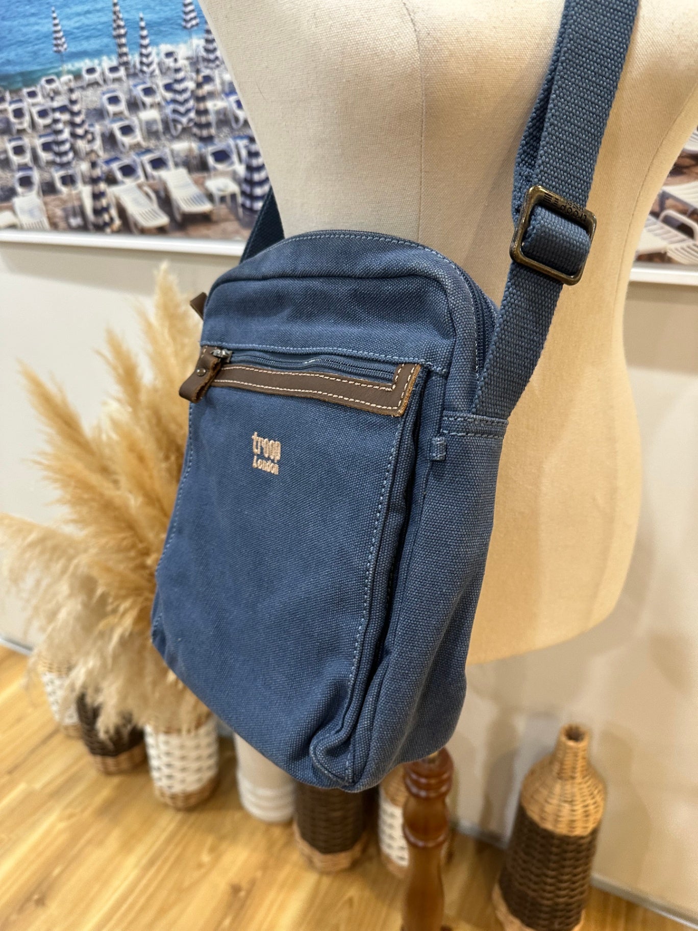 Troop London Denim Bag RRP $160