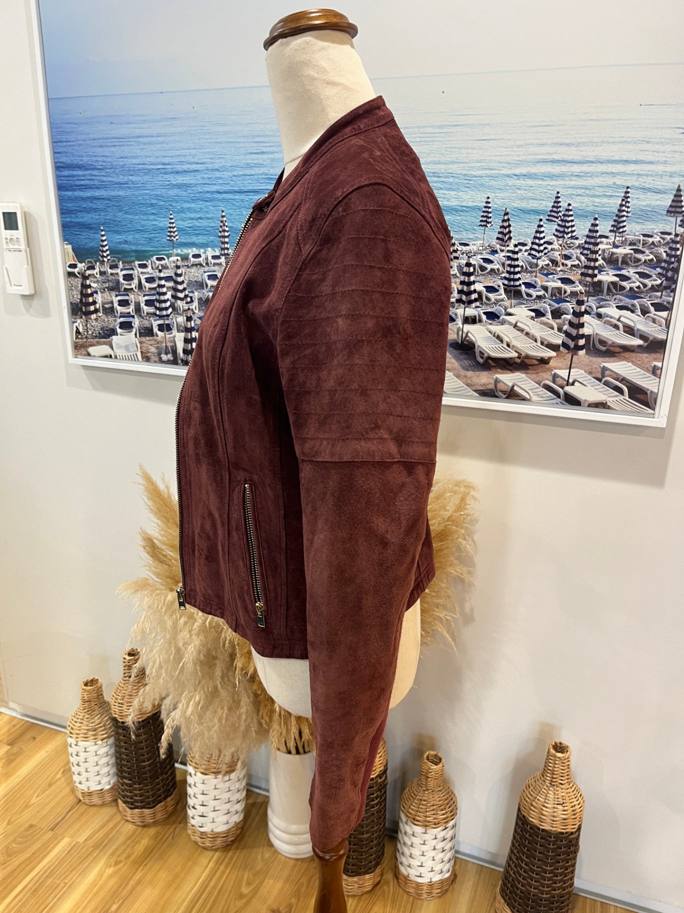 Capture Burgundy Jacket Size 10 
