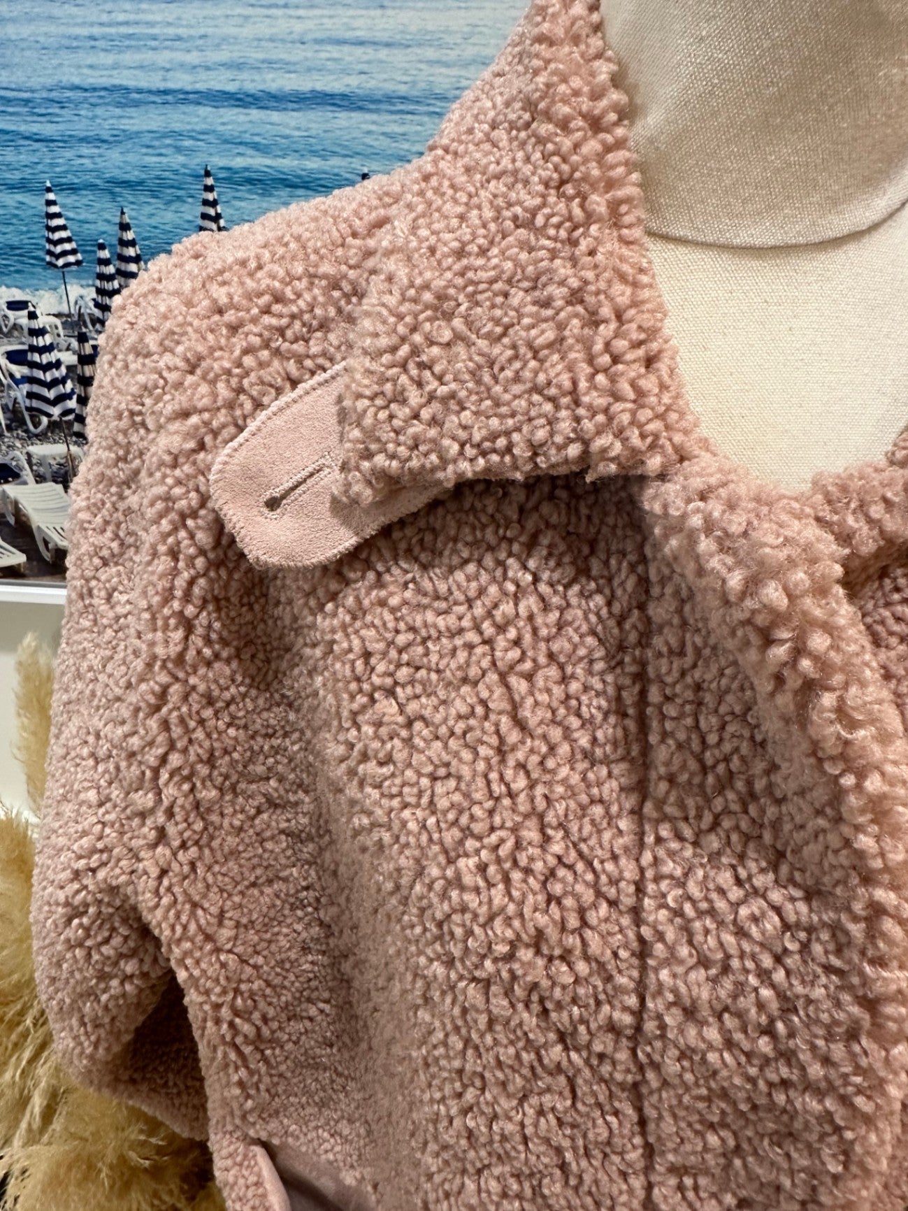 Teddy Coat Blush Pink