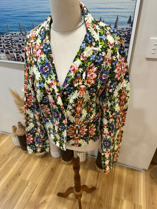 NOW & THEN Floral Denim Jacket 