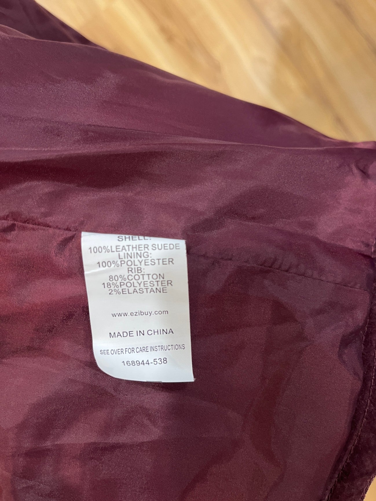 Capture Burgundy Jacket Size 10 