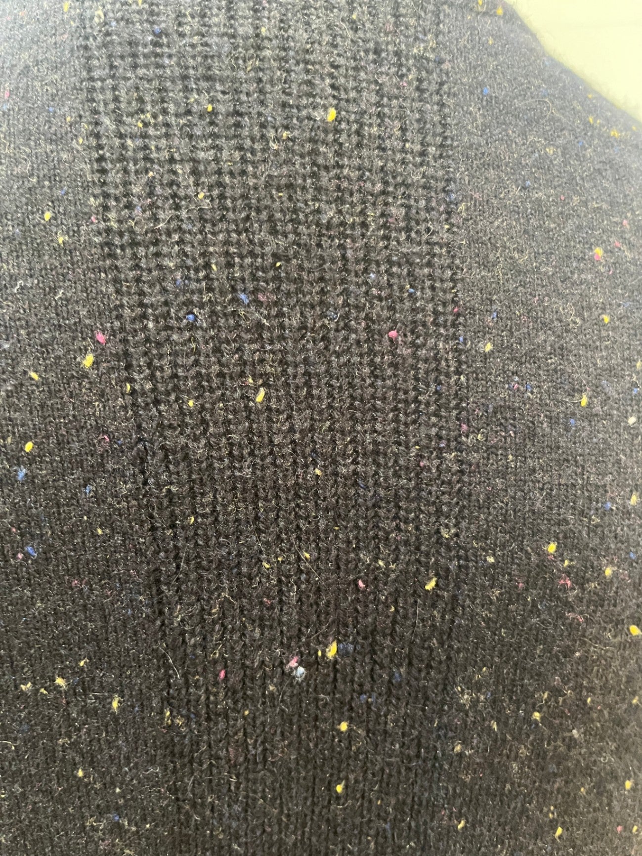 C&C California Black Cardigan with Multicolored Speckles Small