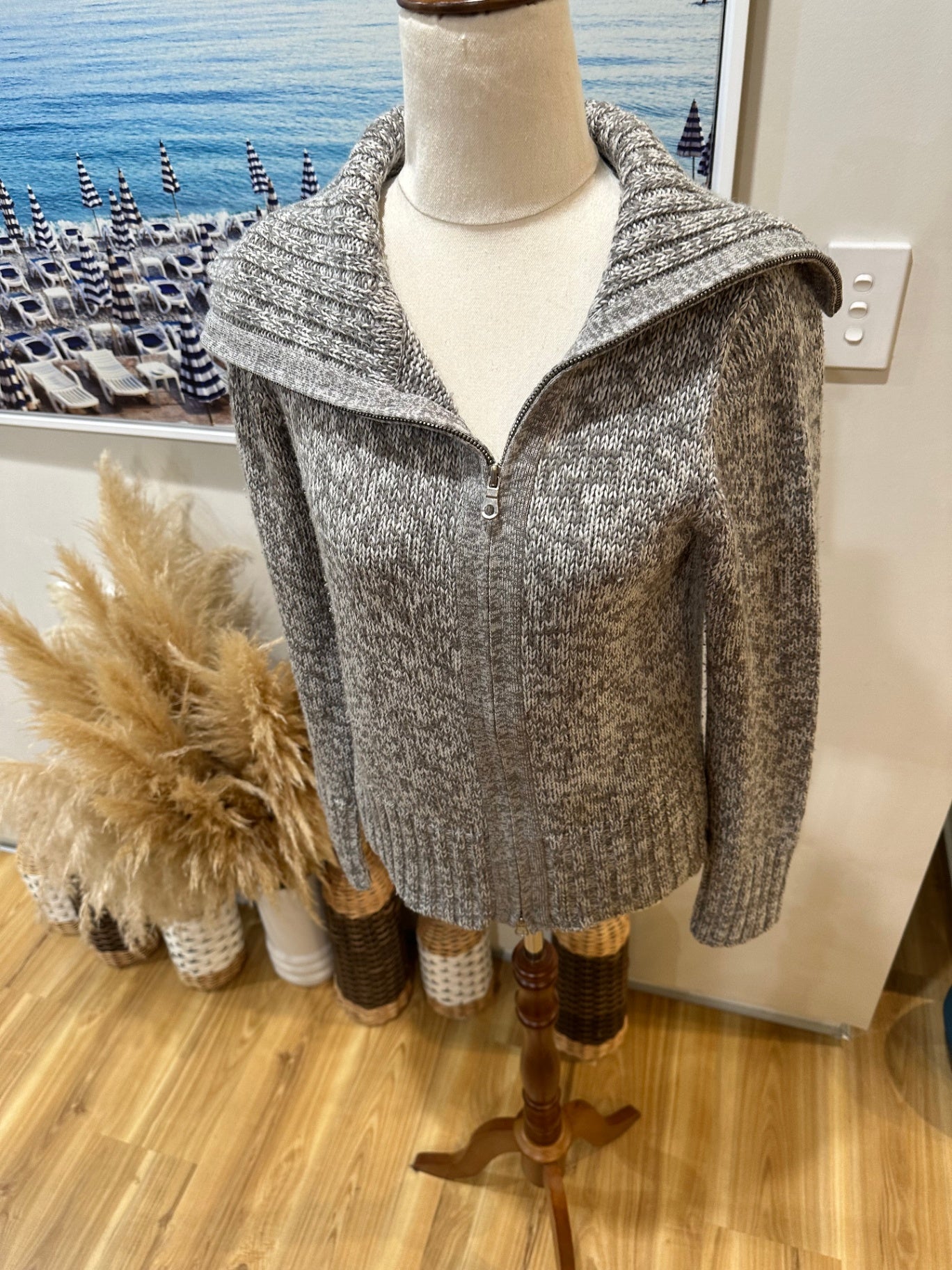 Max Vintage Jumper Grey Medium