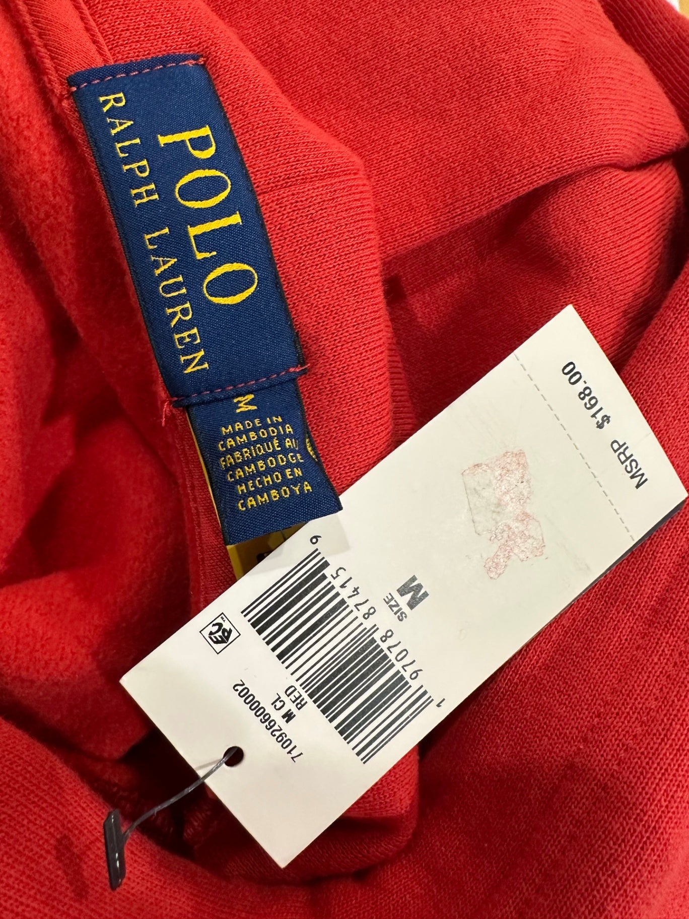 Polo Ralph Lauren Hooded Red Jacket Medium 