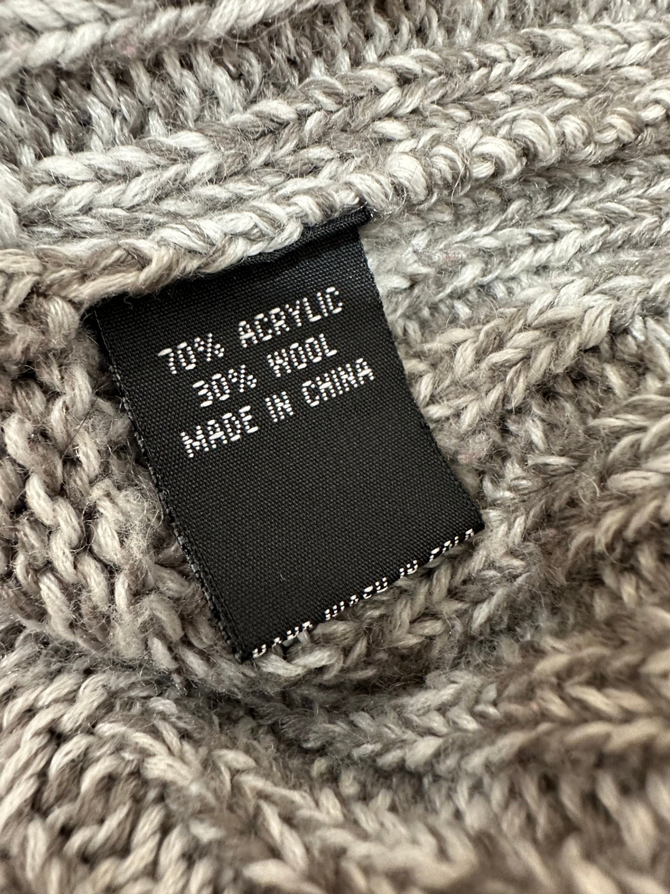 Max Vintage Jumper Grey Medium