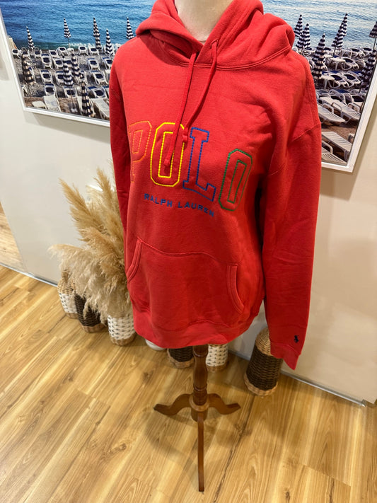 Polo Ralph Lauren Hooded Red Jacket Medium 
