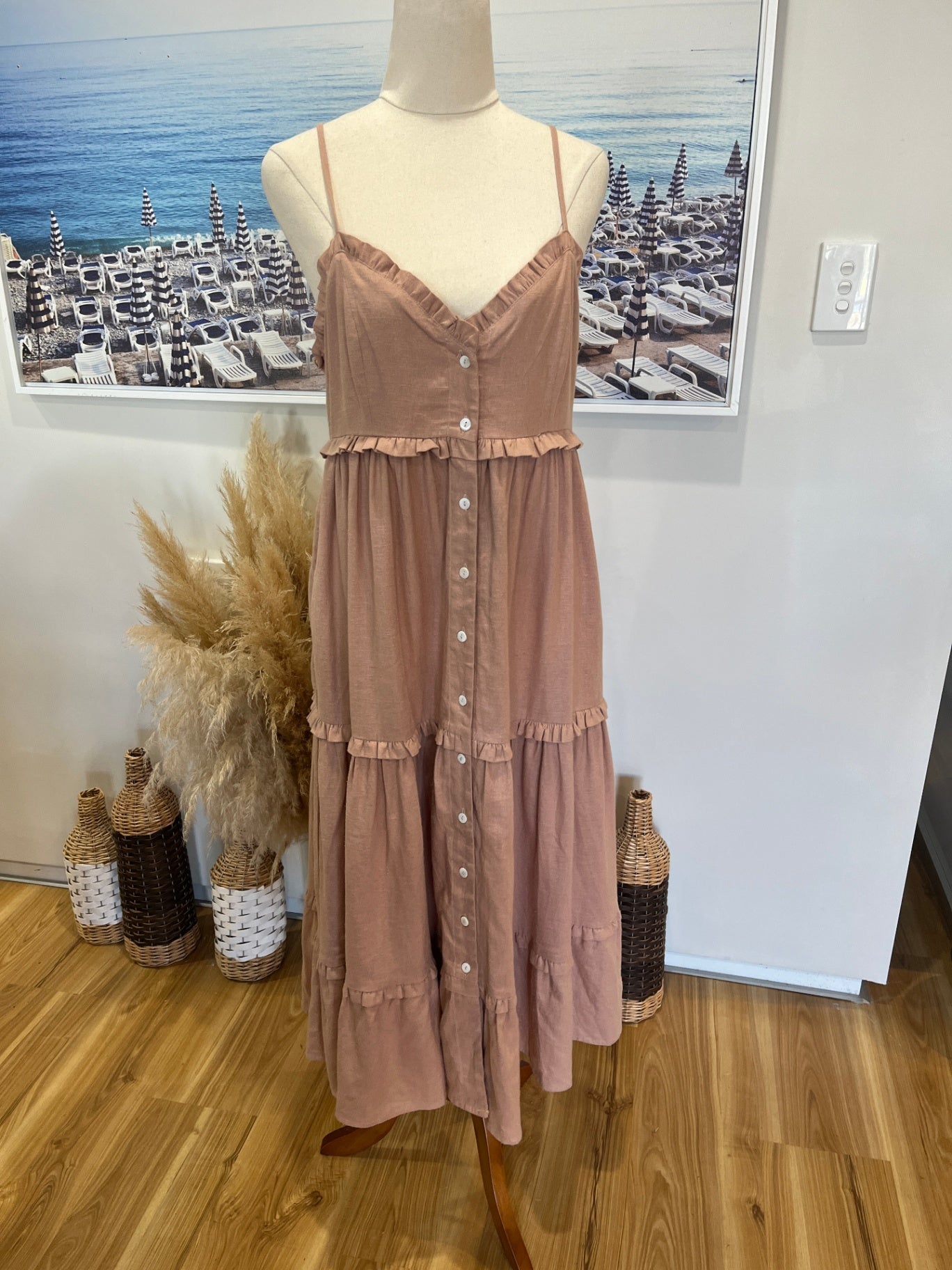 Harni Blush Pink Dress Size 8