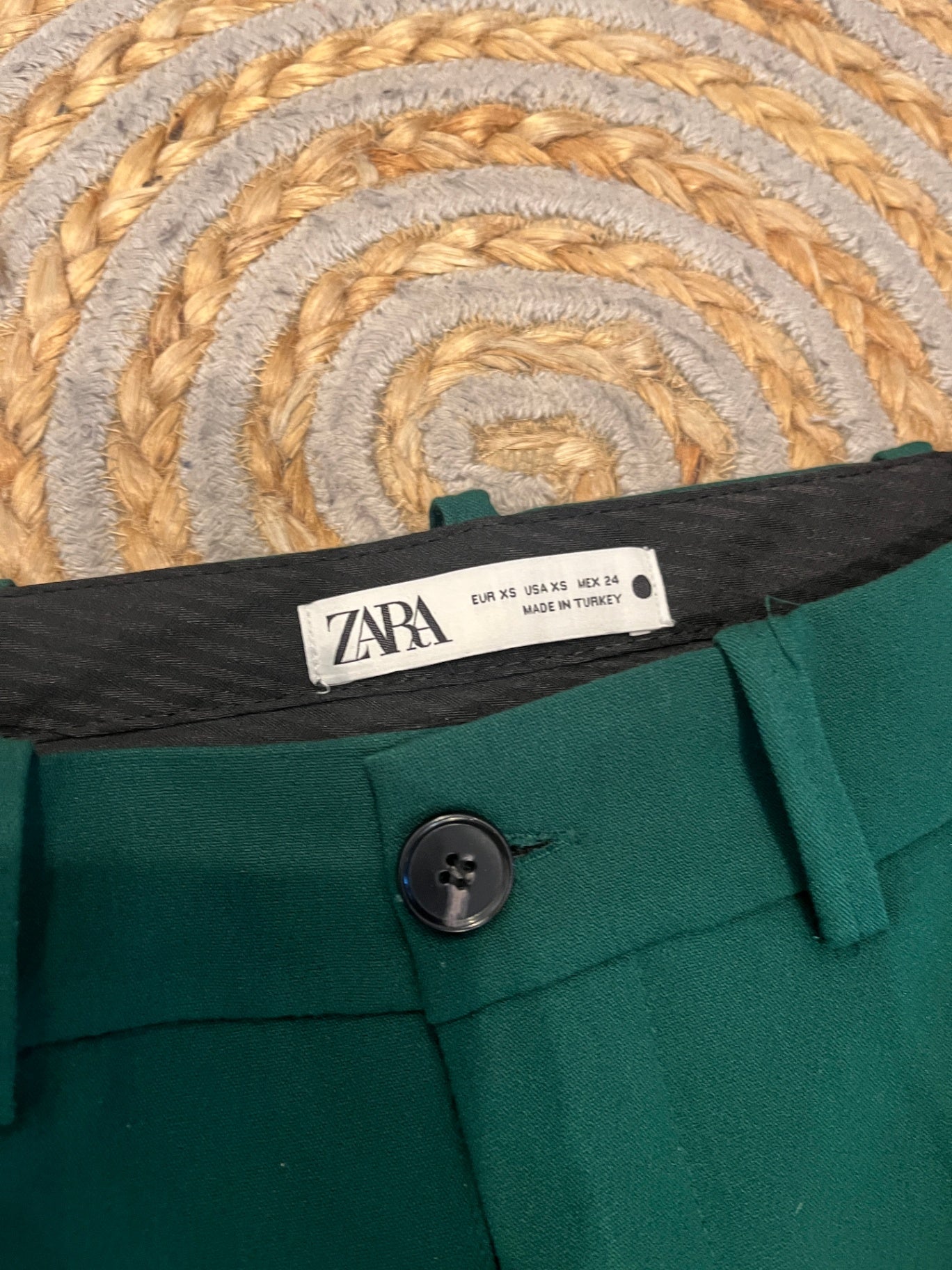 Zara Green Pants XS