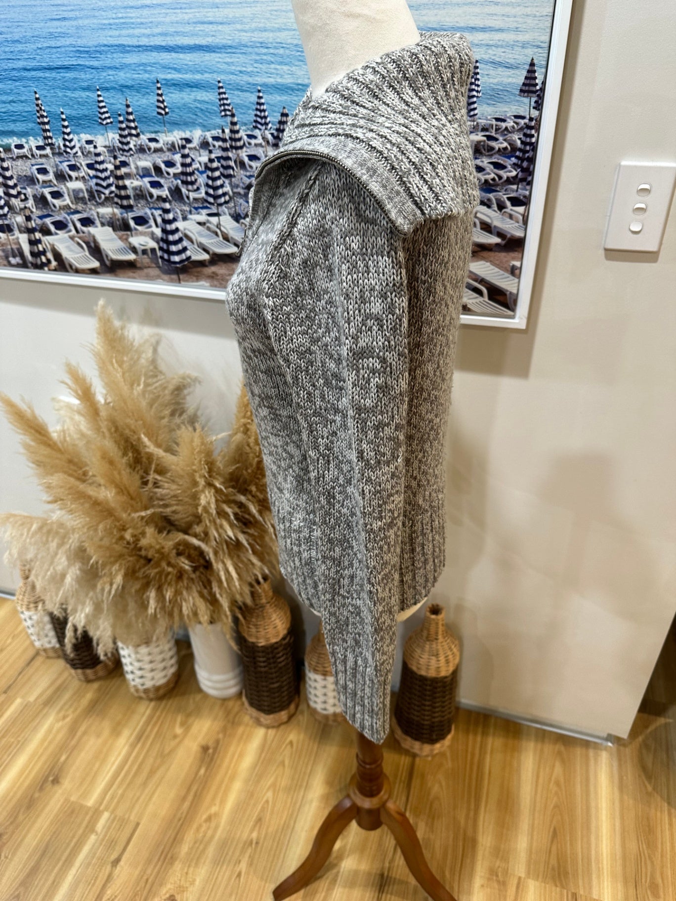 Max Vintage Jumper Grey Medium