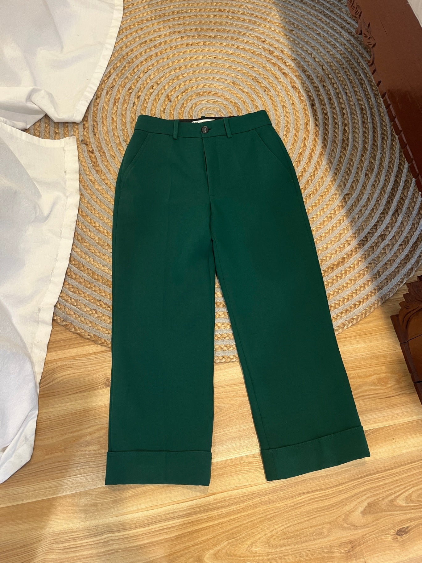 Zara Green Pants XS