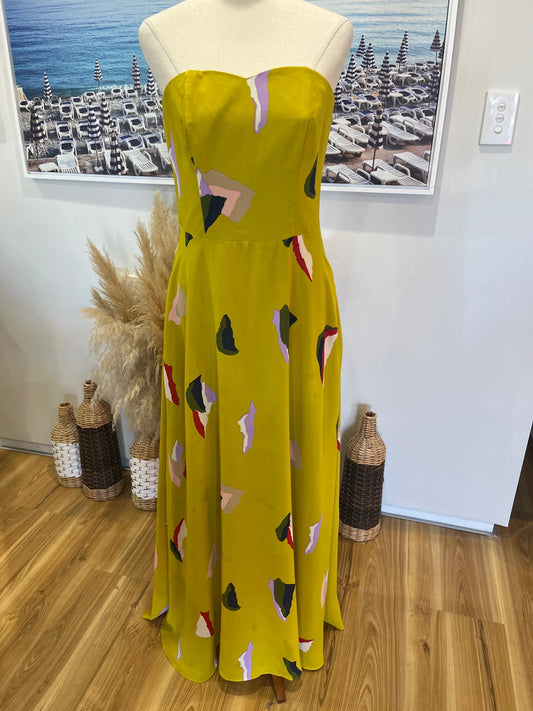 Augustine Strapless  Yellow Dress
