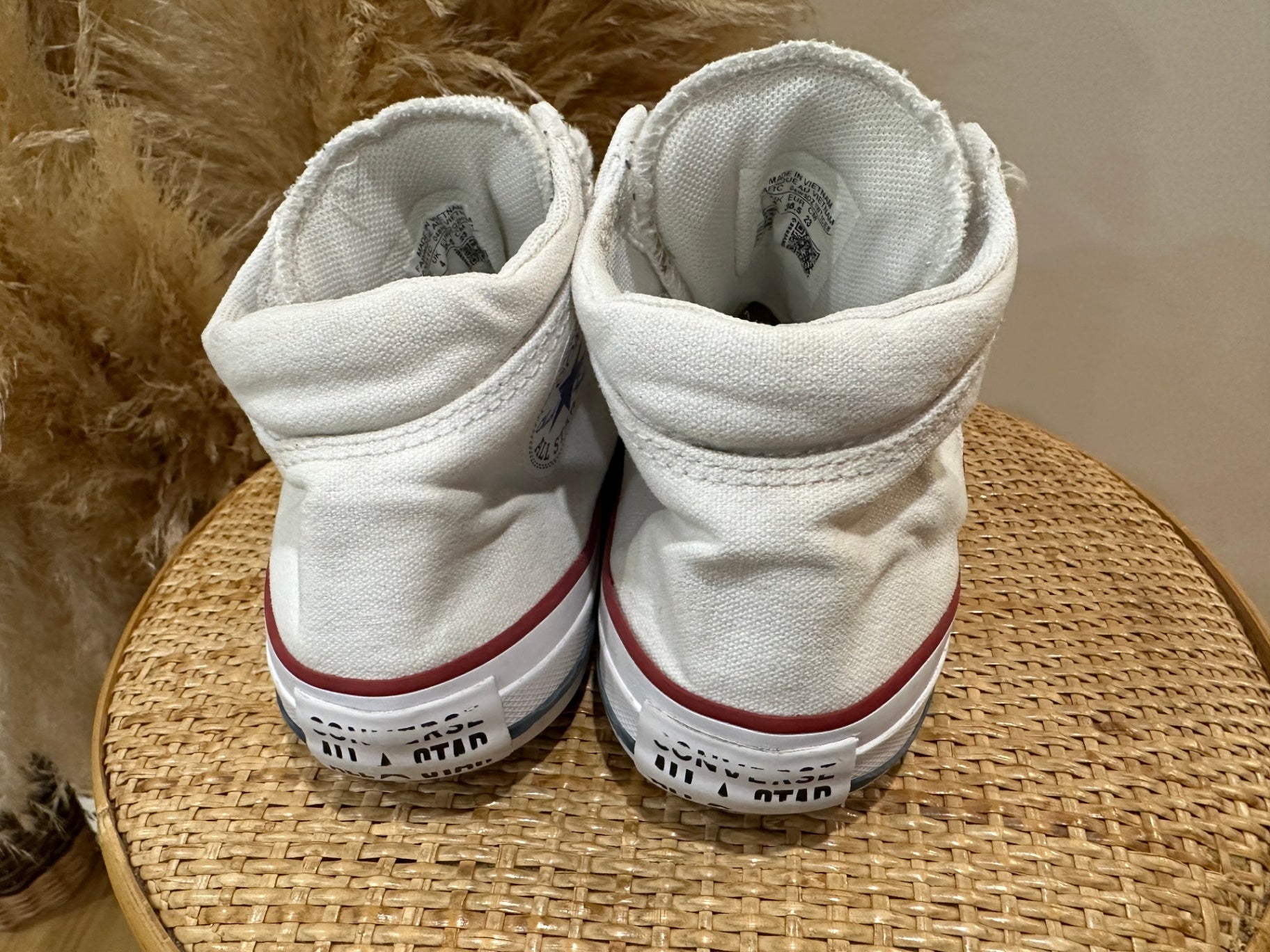 Converse White Sneakers Size 6