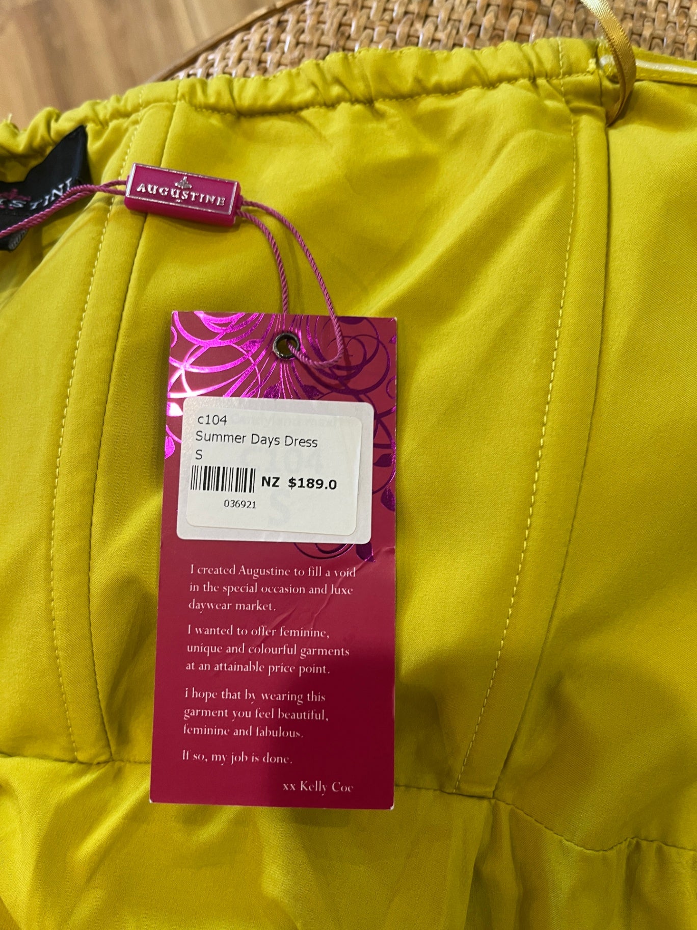 [SALE] Augustine Strapless  Yellow Dress