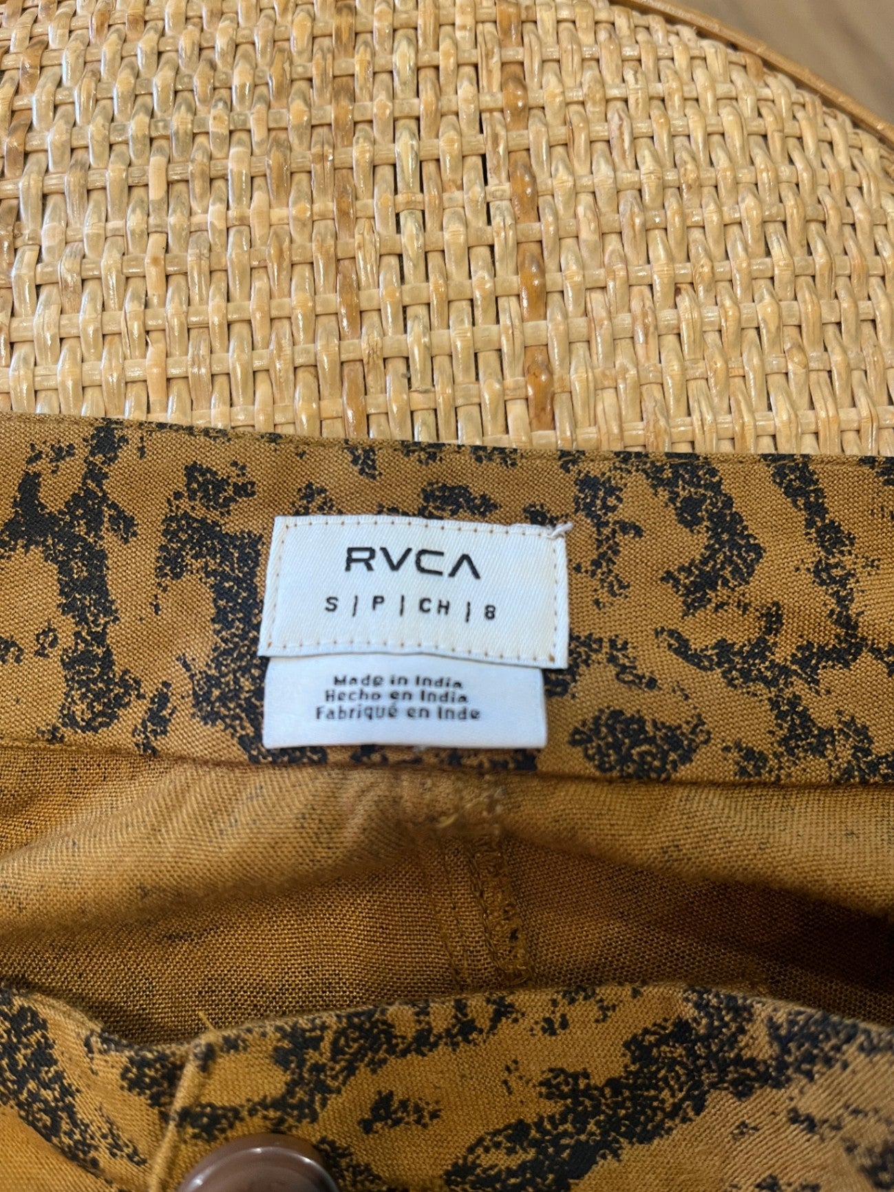 RVCA Brown/Black Pants 